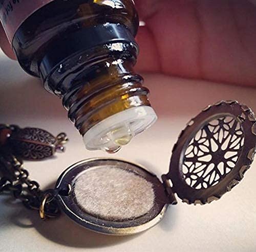 AUEAR 100 Pack Round Felt Pads for Essential Oil Diffuser - 0.87 Inch Refills for Necklace, Bracelet & Car Vent Clip - Aromatherapy Accessories for Home, Office & Car Use