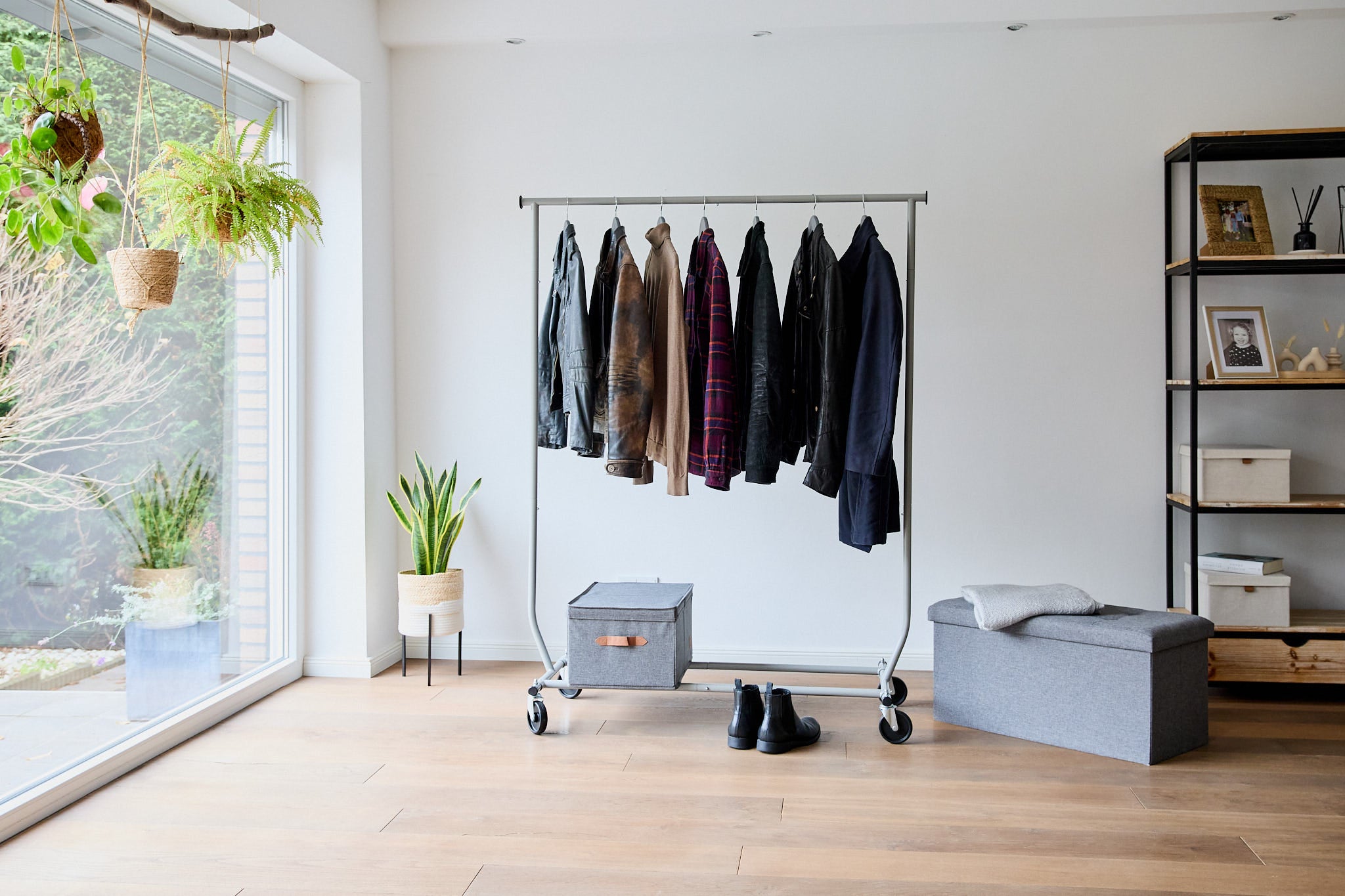 Heavy Duty Garment Rack with Wheels - Extra Sturdy Clothes Hanging Rack for Commercial Use, Large Capacity Clothing Rack for Retail Stores, Boutiques, and Home Organization