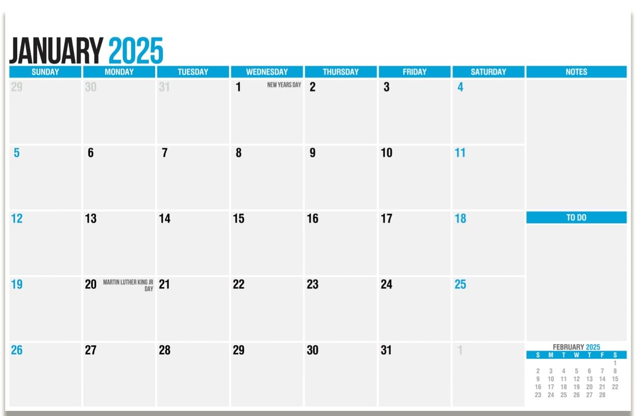 SplightPrints 2025 Large Refrigerator Calendar - 17