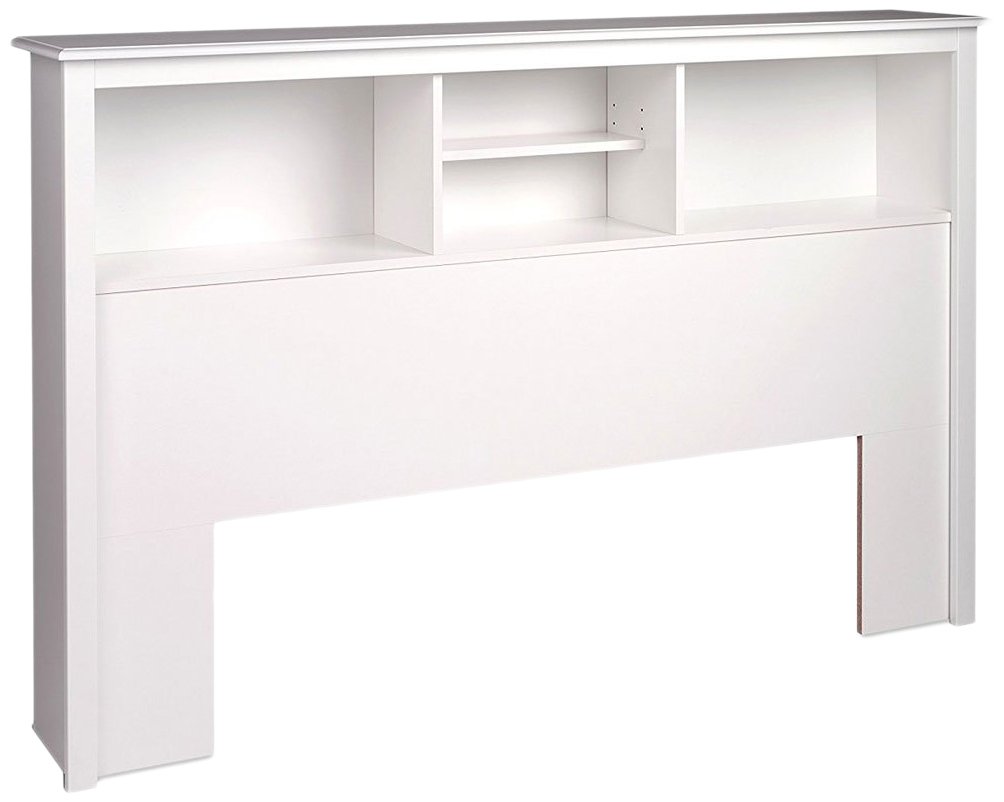 Stylish Full/Queen Size Bookcase Headboard with 3 Storage Compartments - 11