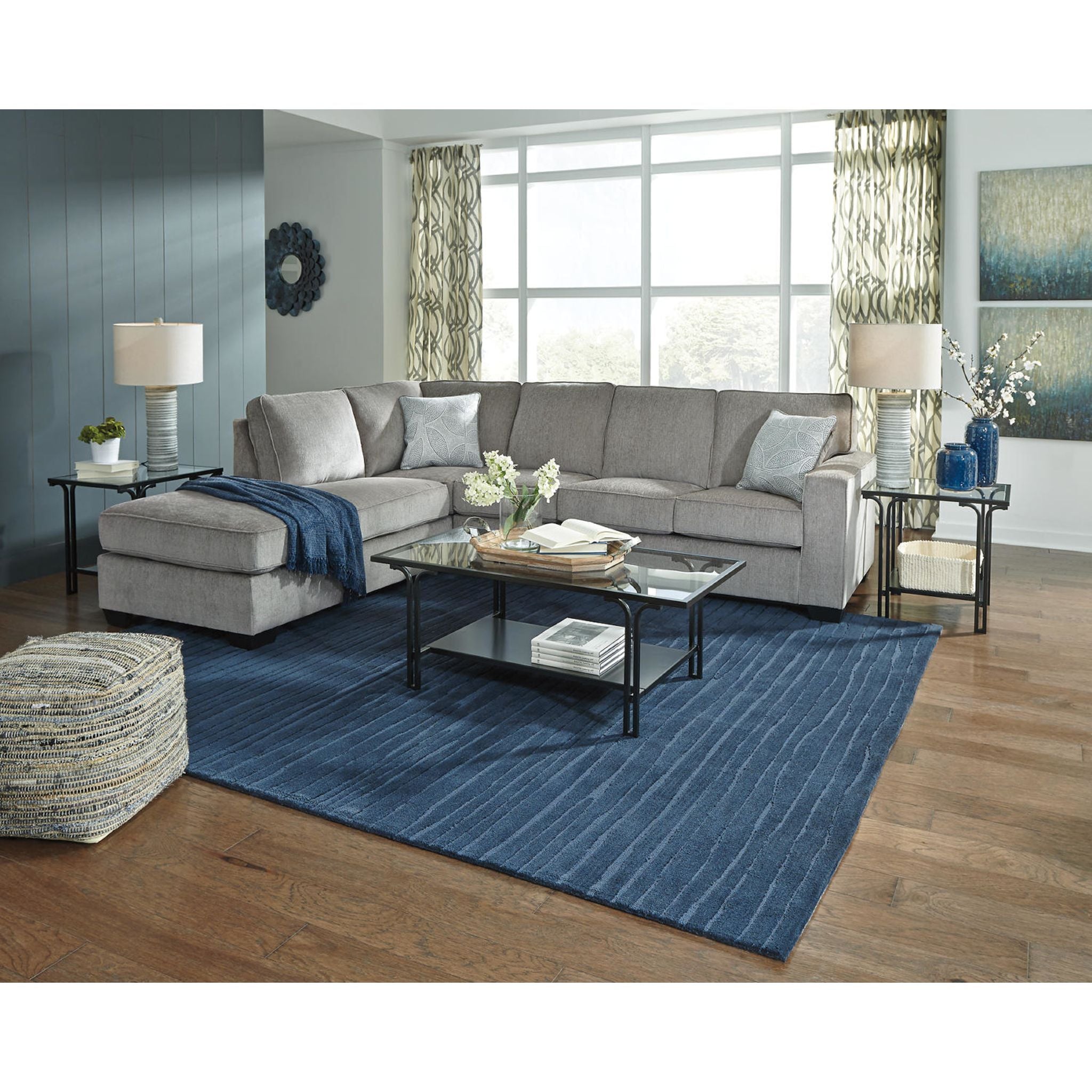 Altari 2-Piece Sectional Sofa with Chaise Lounge - Modern L-Shaped Living Room Furniture for Small Spaces & Apartments