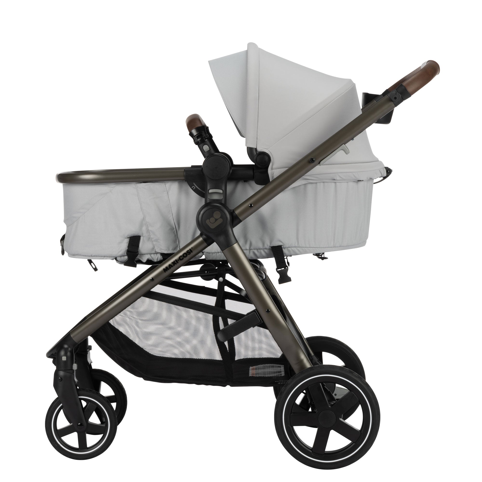 Maxi Cosi Zelia2 Luxe+ 5-in-1 Travel System with Mico Luxe+ Infant Car Seat - Convertible Stroller & Baby Carrier for Newborns to Toddlers - Perfect for Travel, Shopping & Daily Outings
