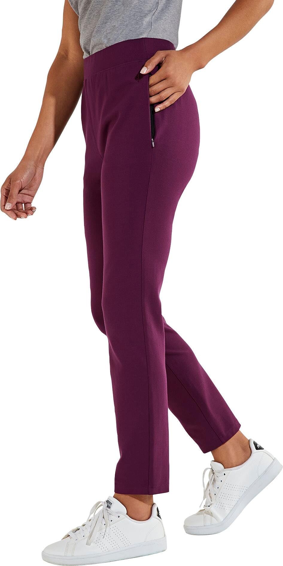 Coolibar UPF 50+ Women's Sun Protective Cala Cove Pants - Lightweight Quick-Dry Beach Pants for Swimming, Hiking & Outdoor Activities