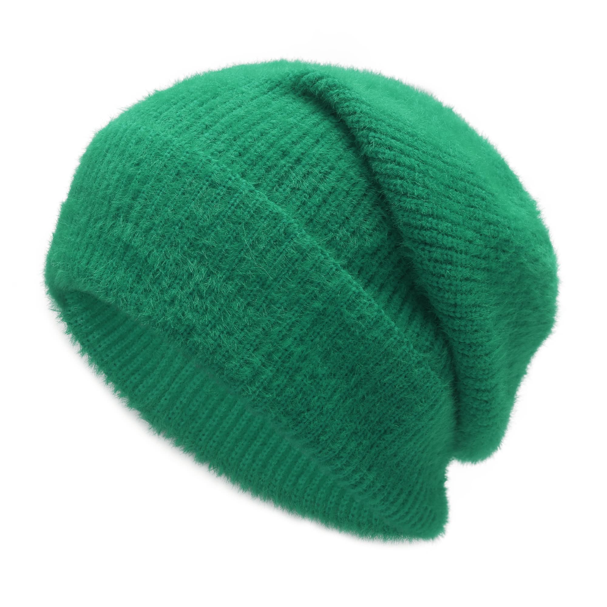 ZLYC Unisex Winter Beanie Hat - Stretchable Ribbed Knit Skull Cap for Men & Women - Warm Fleece Lined Cold Weather Accessory for Skiing, Snowboarding & Outdoor Activities