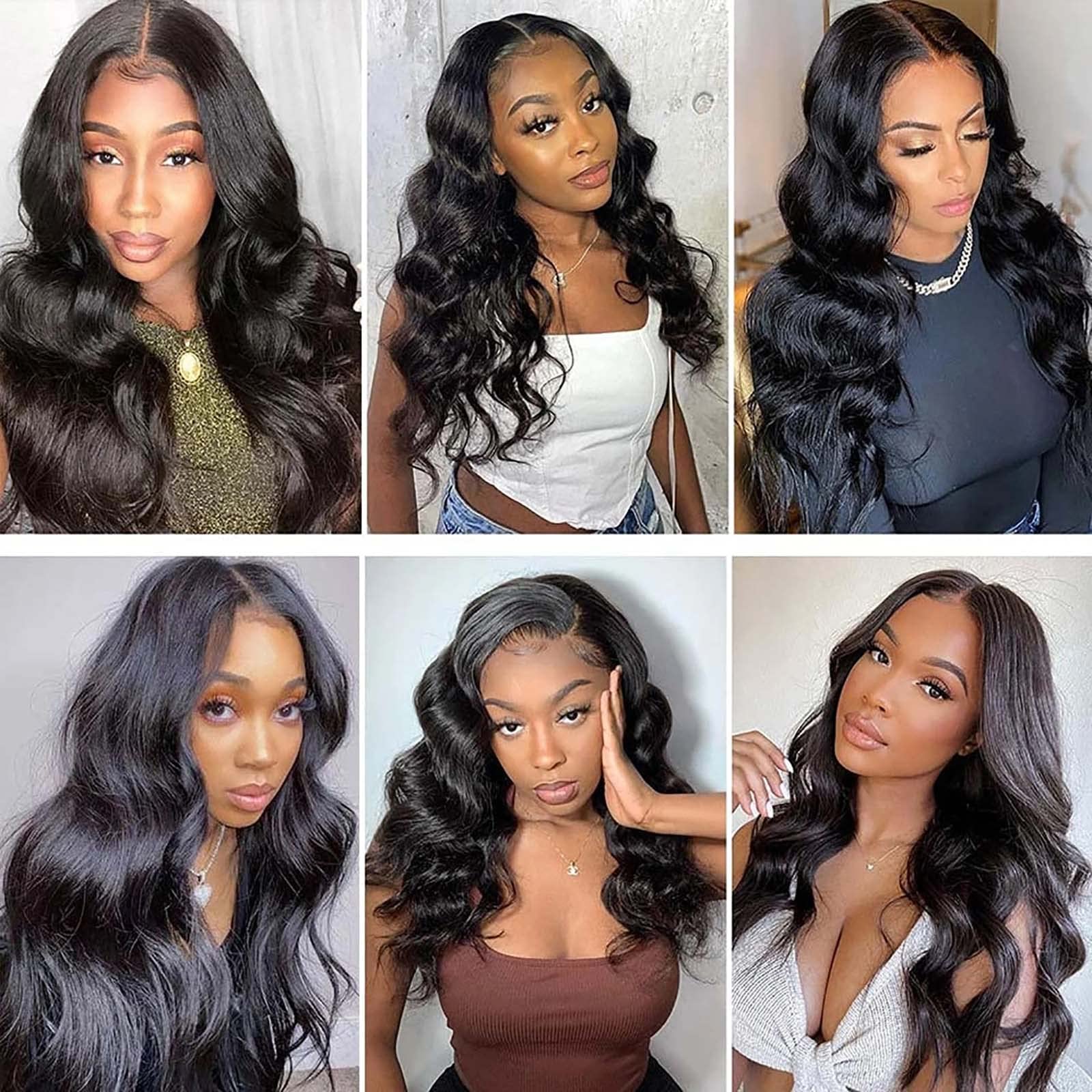 NewYou 13x4 Body Wave Lace Front Wigs - 100% Human Hair Brazilian Glueless Wigs with Pre-Plucked Hairline for Black Women - 28 Inch Natural Looking Wig for Daily Wear, Parties & Special Occasions