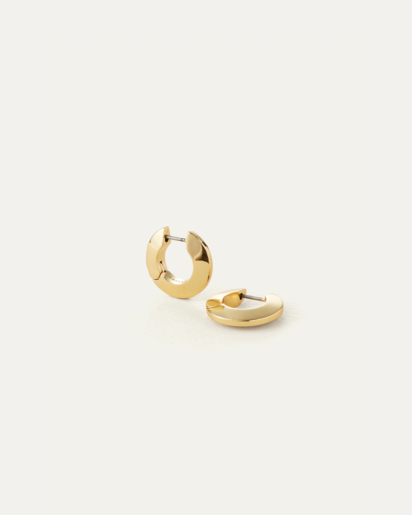 Toni Small Hinged Hoop Earrings for Women - Classic Gold/Silver Minimalist Hoops for Everyday Wear, Work & Date Night