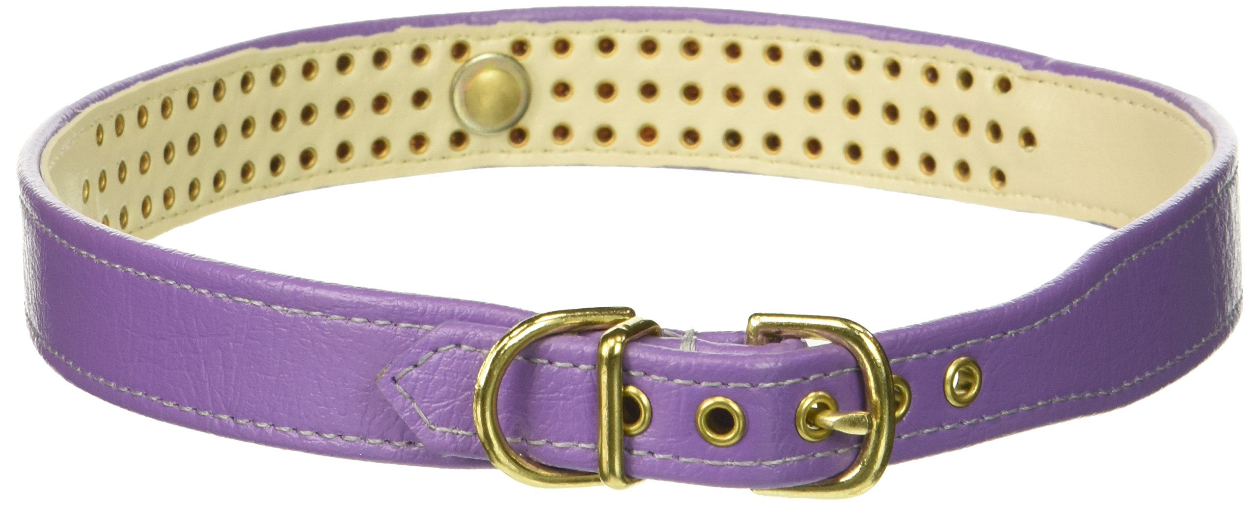 Manhattan Rhinestone Dog Collar - Sparkling Purple with Purple Stones - Adjustable 24