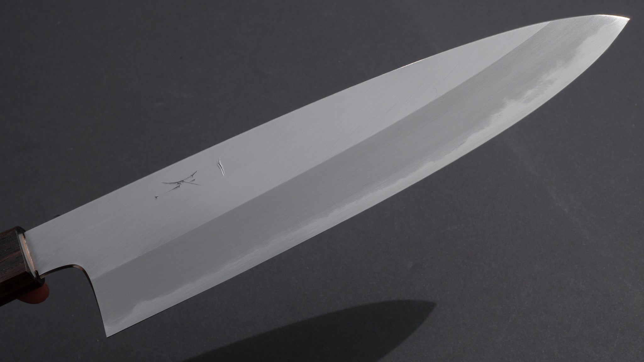 Hitohira Togashi White #1 Migaki Gyuto 240mm Japanese Chef Knife - Premium Cherry Wood Handle - Professional Kitchen Tool for Sushi, Meat & Vegetable Cutting