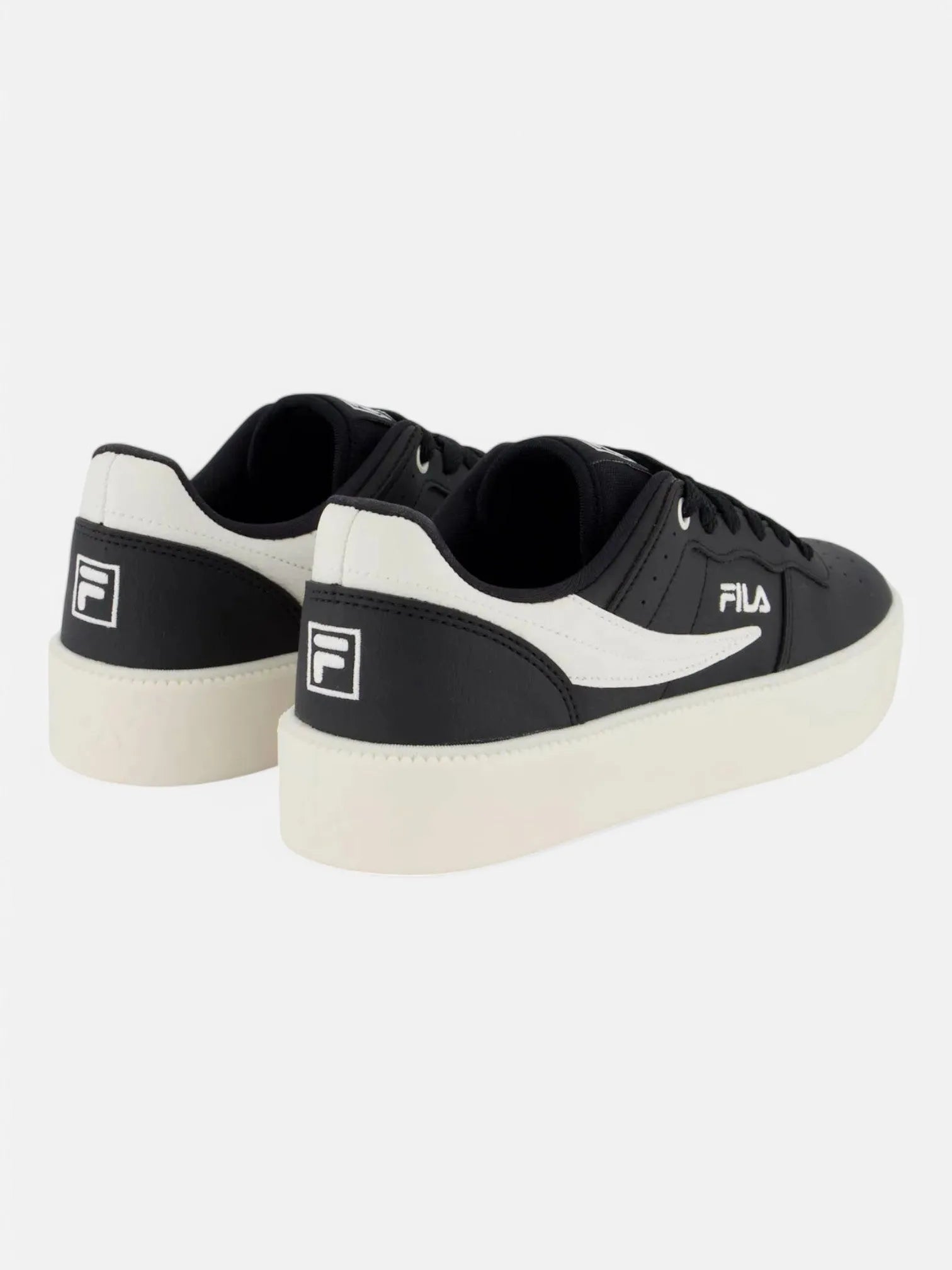 Original Fila Women's Fitness Bold Sneakers - Black & White for Running, Gym & Casual Wear