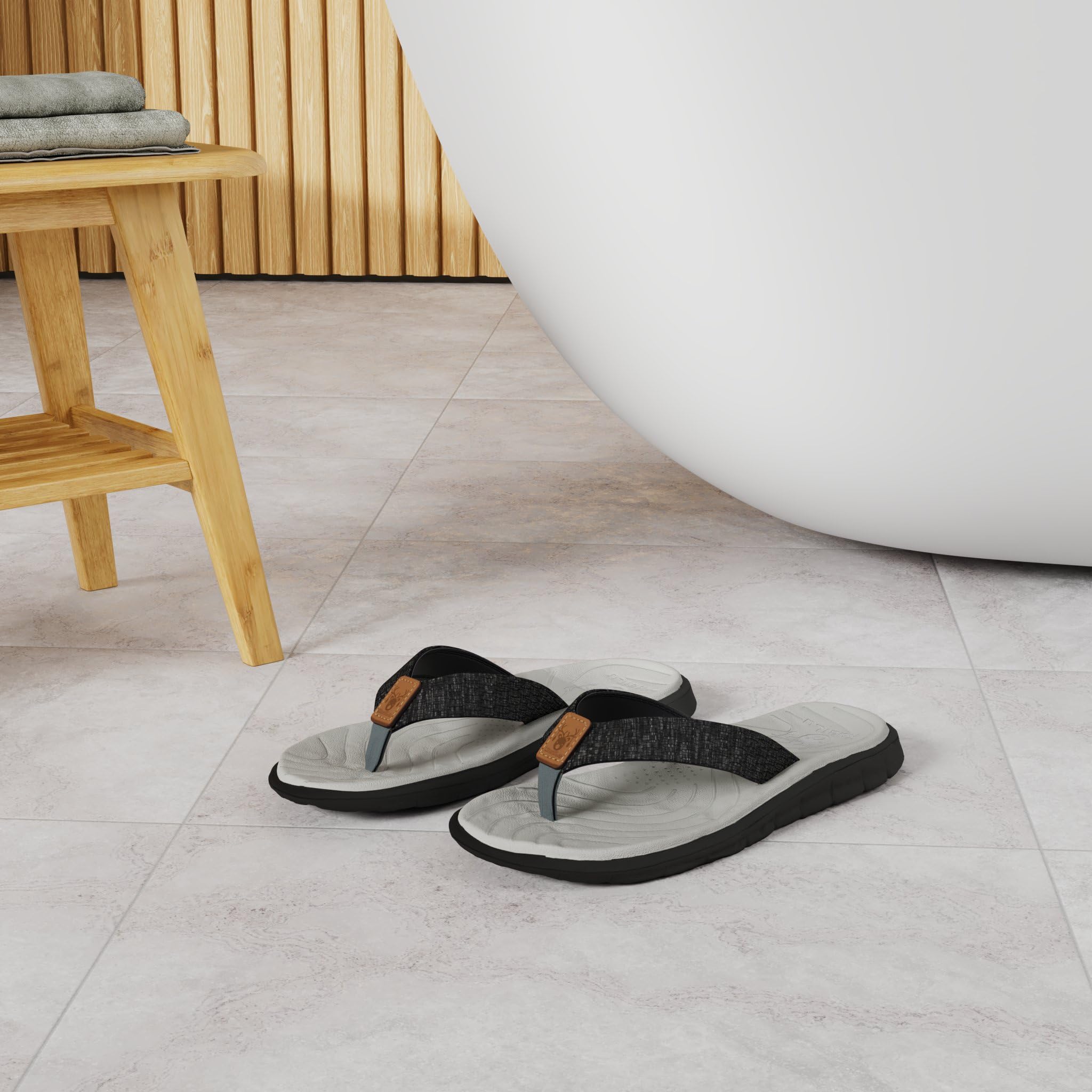 **KuaiLu Women's Comfortable Flip Flops with Arch Support - Lightweight Non-Slip Yoga Sandals for Walking, Beach, and Summer Outdoor Activities**