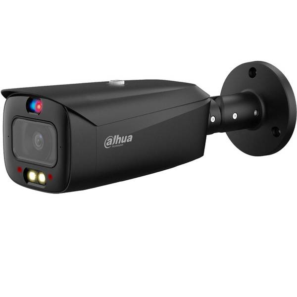 8MP Tioc 2.0 Active Deterrence Bullet Security Camera - Dahua DH-IPC-HFW3849T1P-AS-PV-S3-BLK for Outdoor Surveillance, Home & Business Security Protection