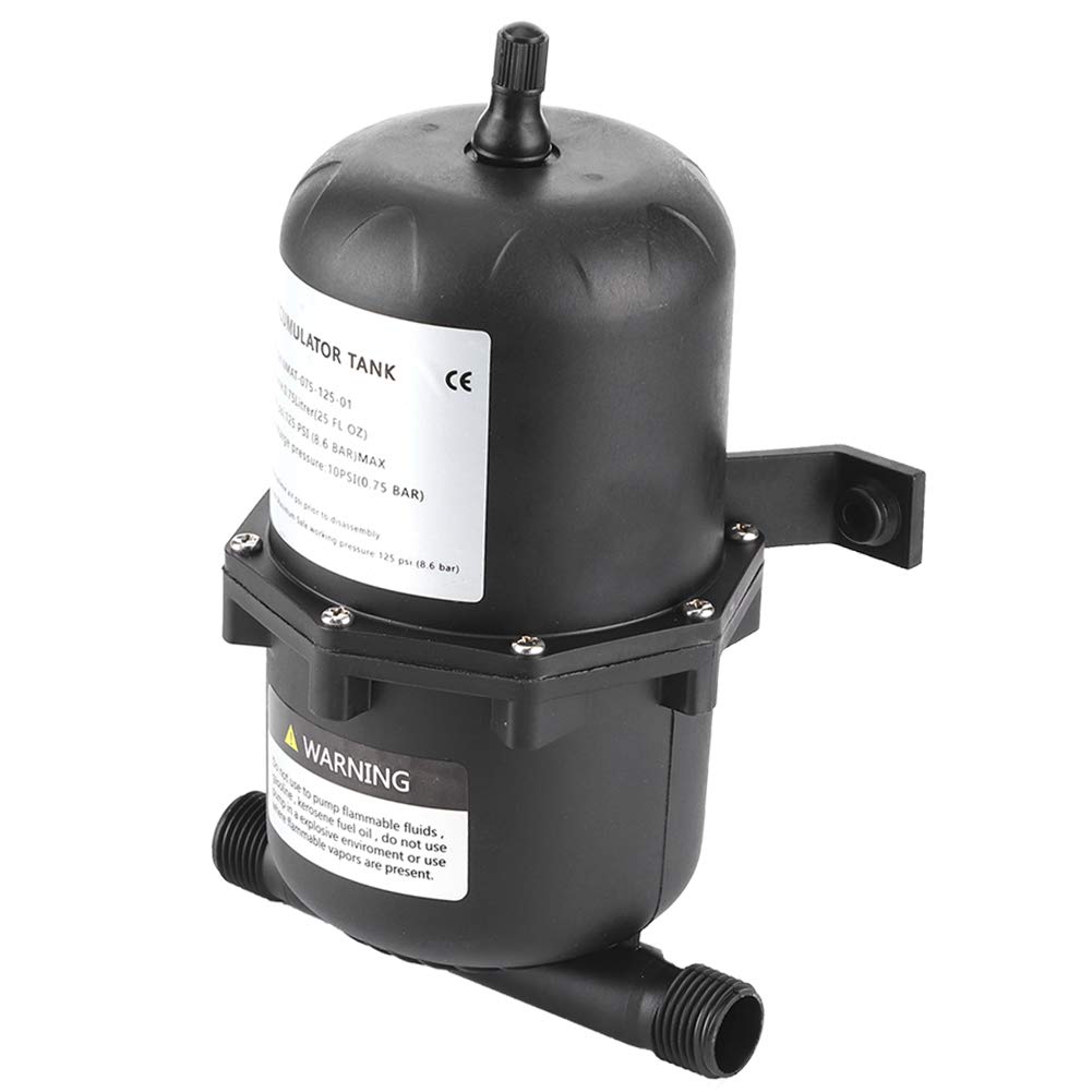 **Ymiko 0.75L 125PSI Water Pressure Tank Pump with Flow Control - Water Accumulator Pump for Marine, Boat, RV - Leak-Proof & Durable (Ideal for Onboard Water Systems & Outdoor Adventures)**