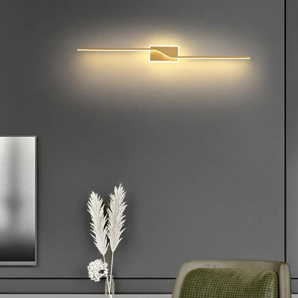 Modern Gold Wall Lights LED - Sleek Contemporary Design for Living Room, Bedroom & Hallway Decor - Energy Efficient LED Lighting for Home & Office