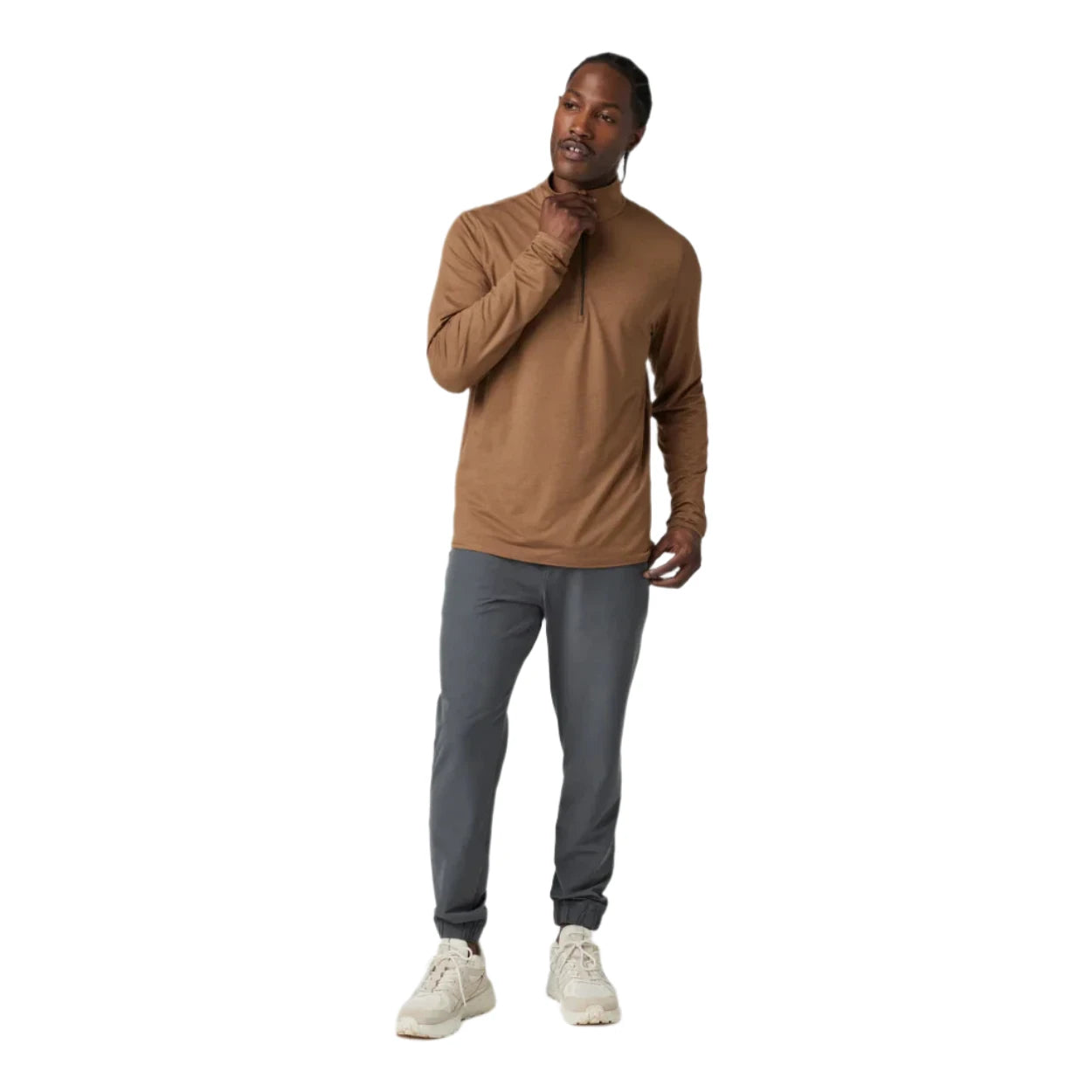 Men's Ease Performance 1/2 Zip Pullover 2.0 - Lightweight Athletic Shirt for Running, Hiking & Outdoor Activities