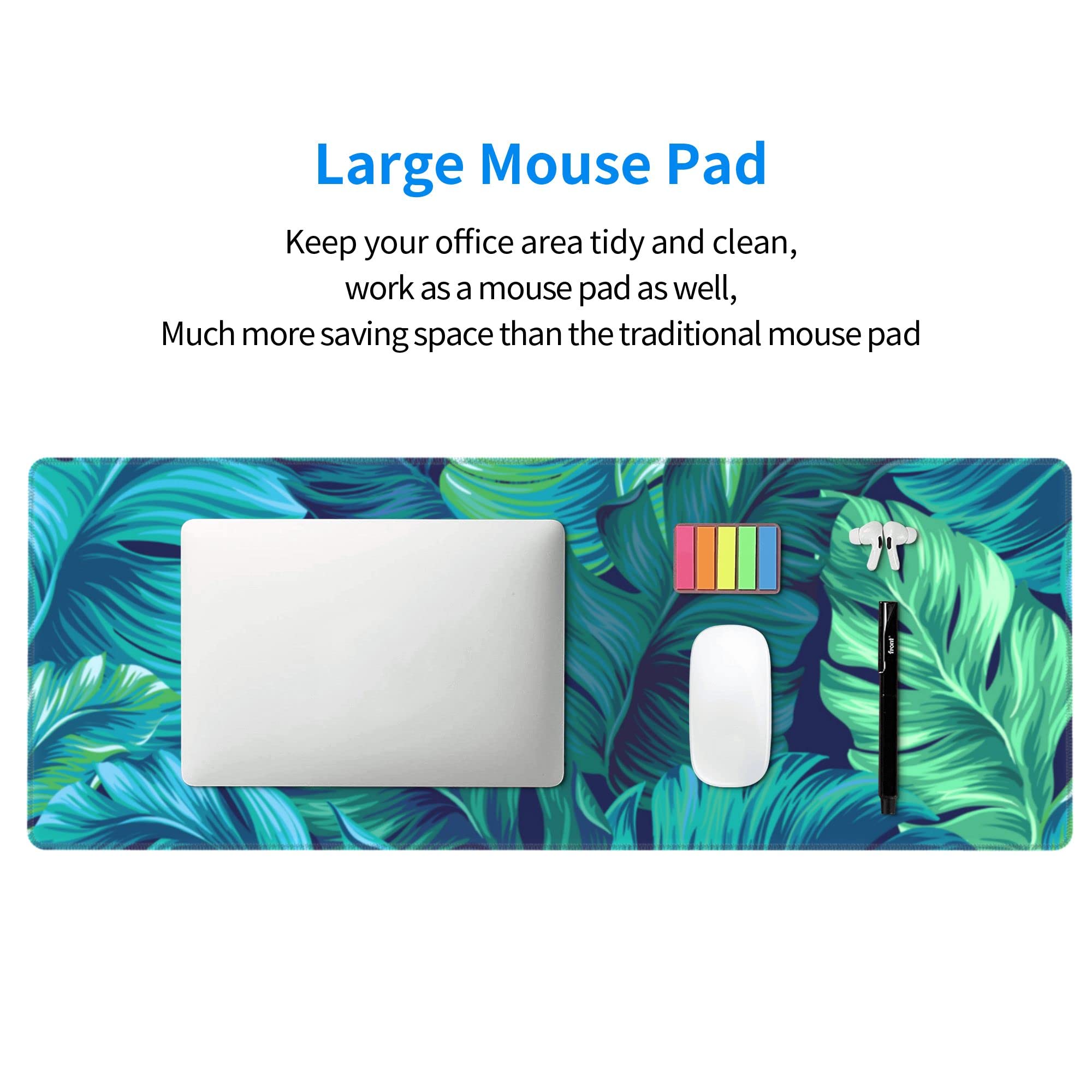 Tropical Palm Leaves Mouse Pad - 31.5