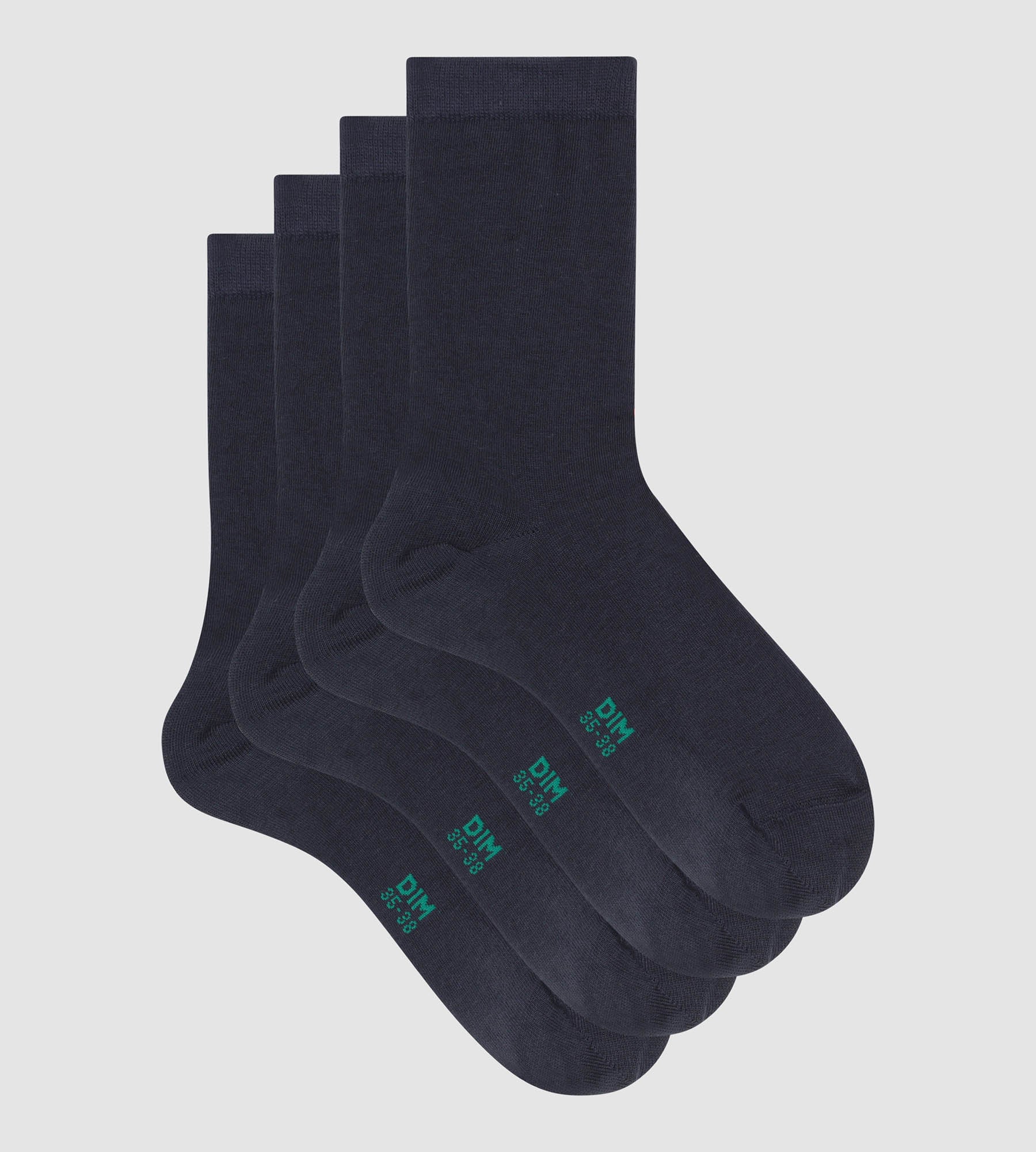 Organic Cotton Women's Ankle Socks 2-Pack - Navy Blue | Soft Breathable Everyday Socks for Work, Gym & Casual Wear
