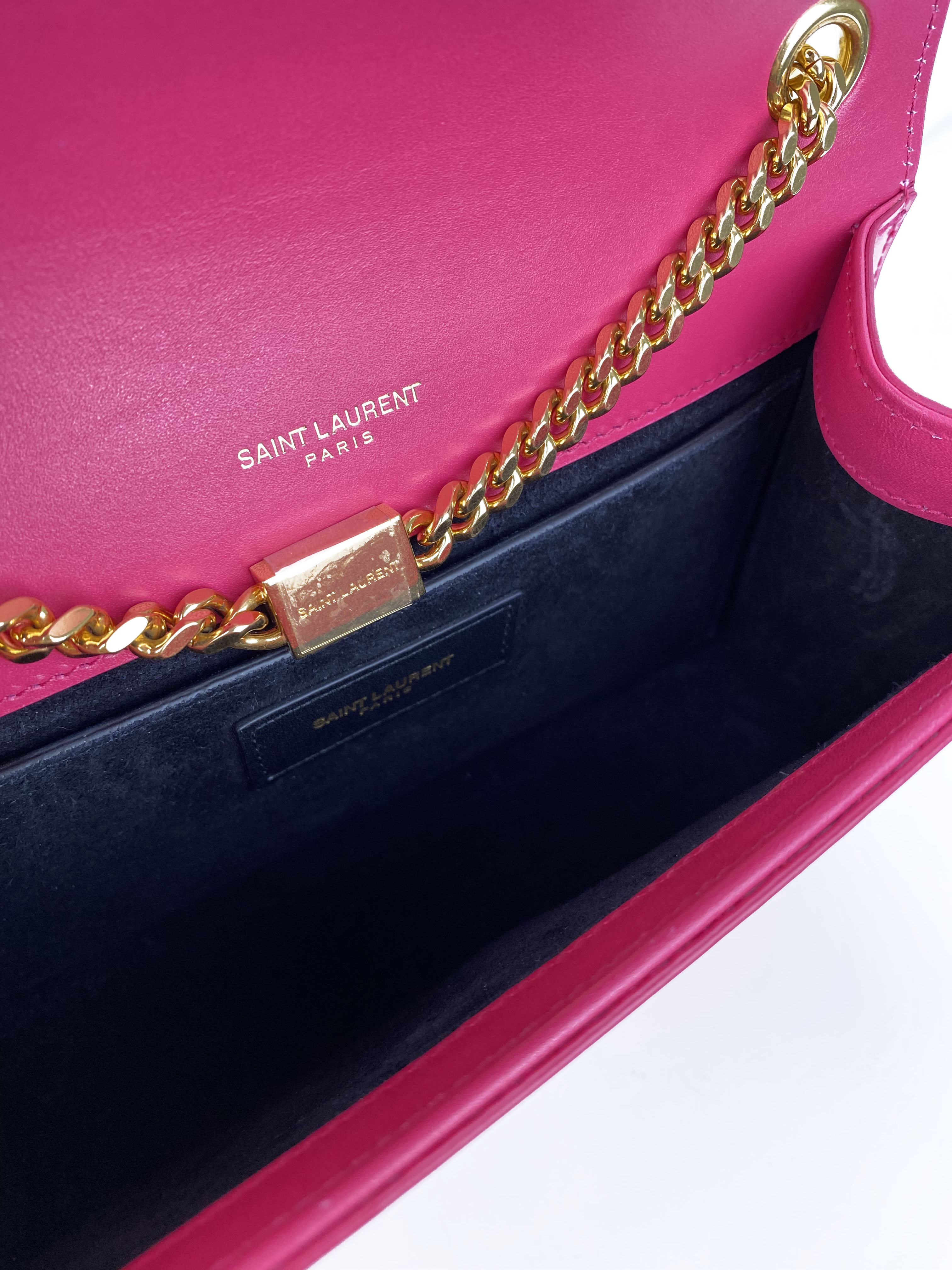 Saint Laurent Small Hot Pink Kate Bag - Luxury Crossbody Purse for Women | Perfect for Evening Parties, Date Nights & Special Occasions