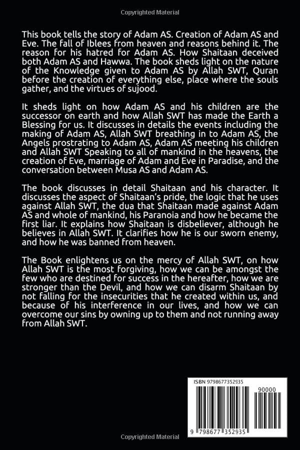 Adam The First Man in Islam - The Beginning of Creation Story | Islamic Books, Muslim Faith Studies & Religious Education Resources | Perfect for Quran Study, Islamic History Research & Faith-Based Learning