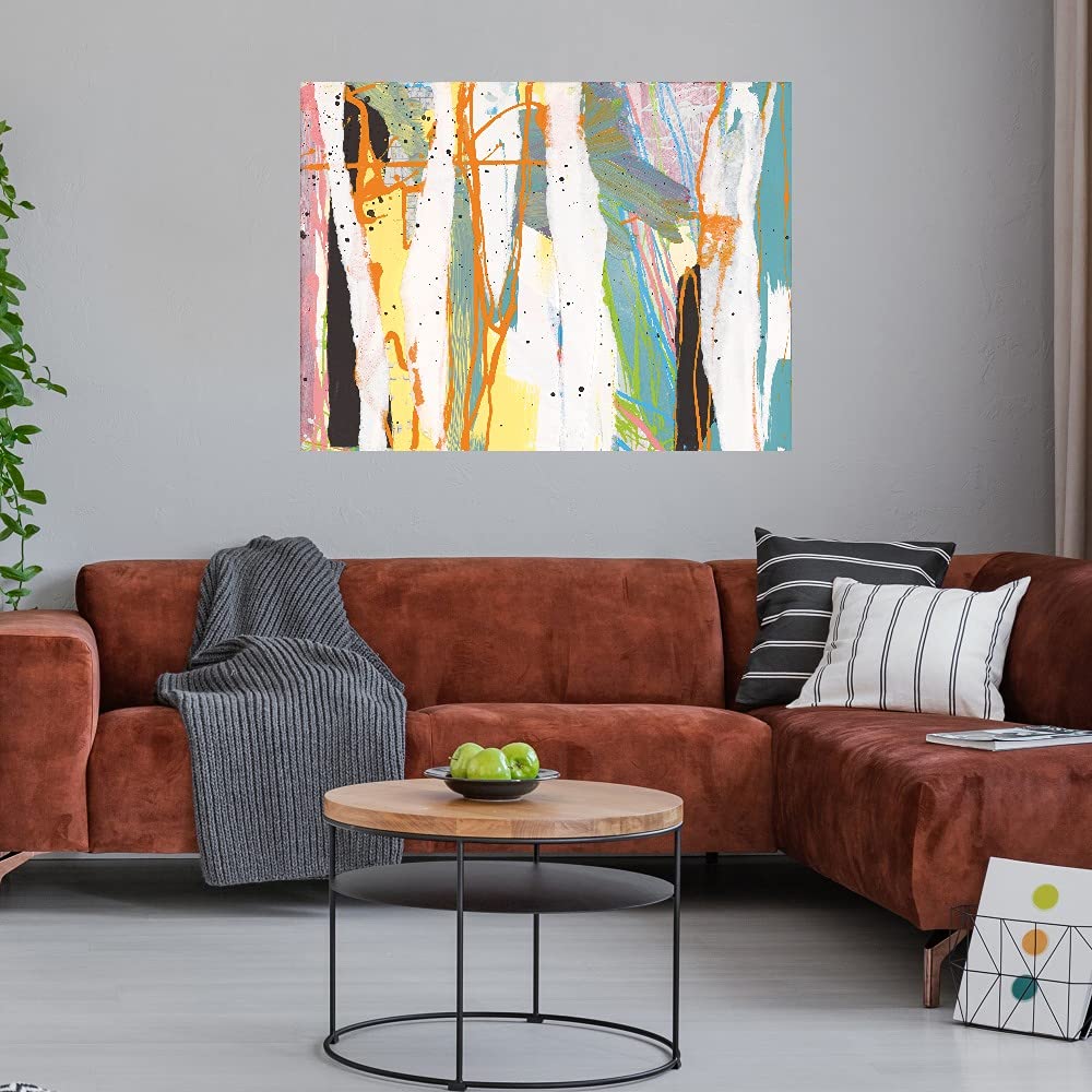 Premium Fine Art Canvas Wall Decor by Artist Sara Lefton - Ready to Hang 46x35 Inch - Perfect for Living Room, Bedroom, Office & More - Elegant Home & Commercial Interior Design