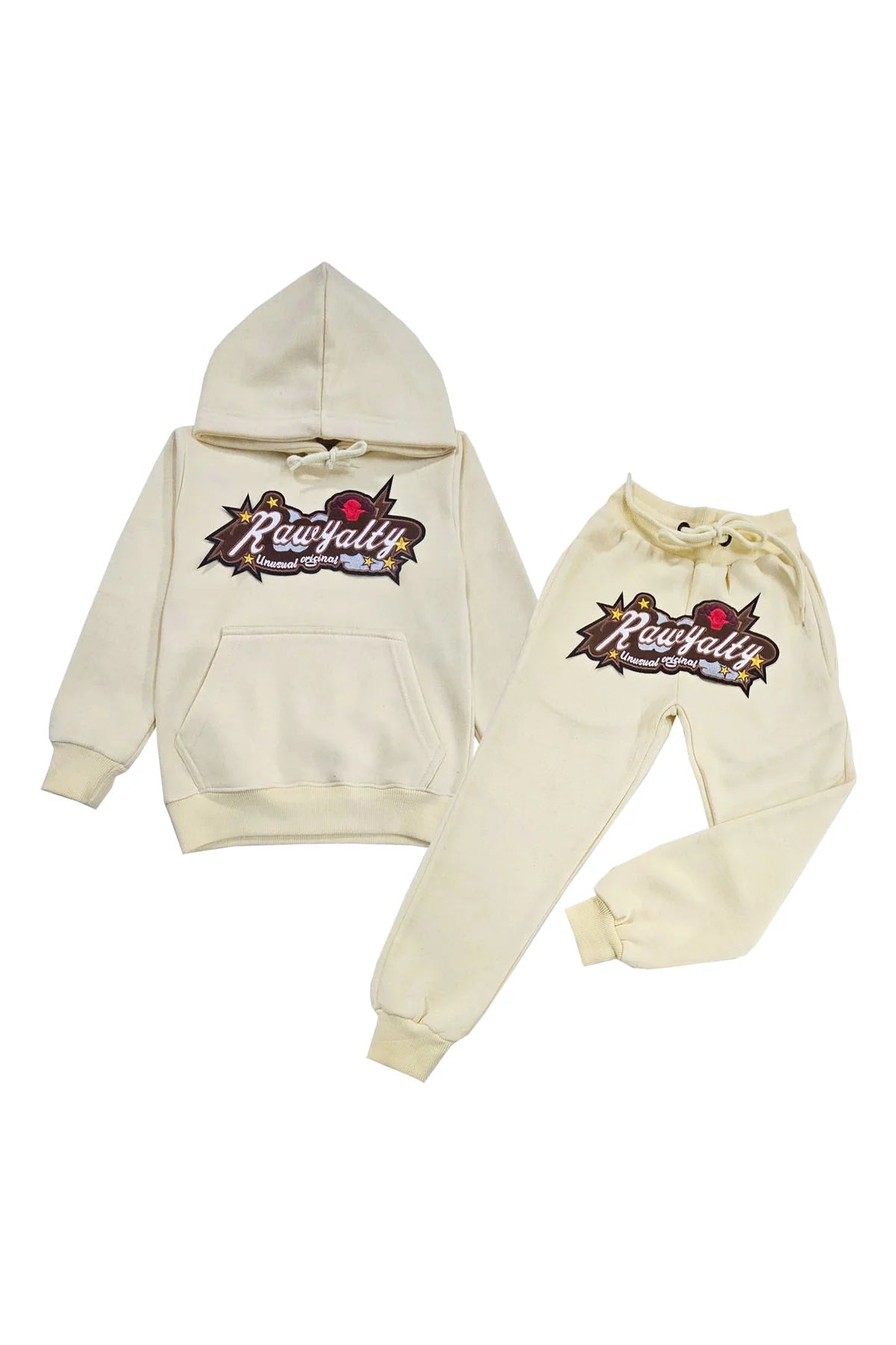 Royalty Kids Suede Hoodie and Jogger Set - Soft Unusual Outfit for Boys & Girls | Perfect for Playdates, School, and Family Photos