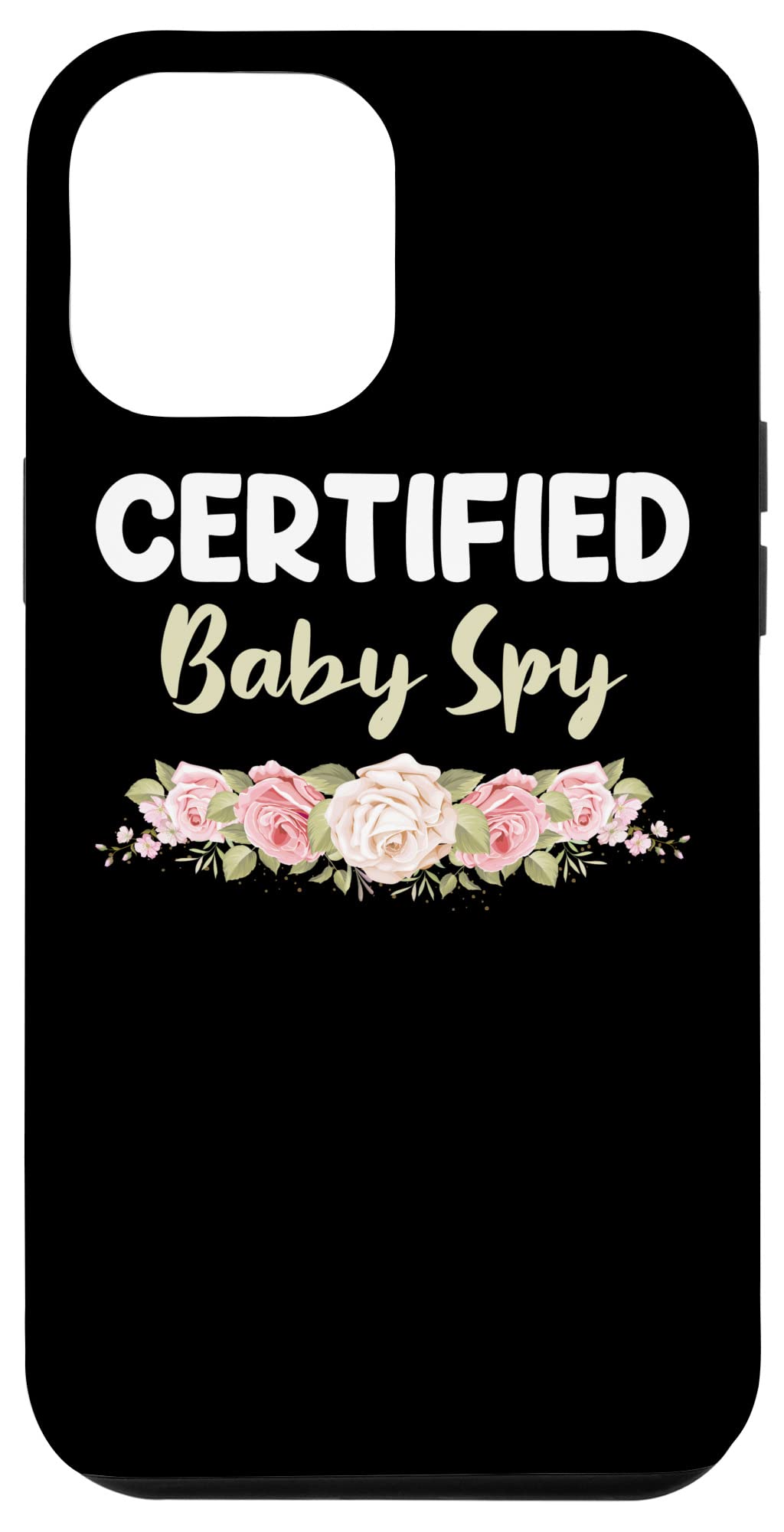 iPhone 12 Pro Max Funny Ultrasound Certified Baby Spy Sonographer Tech Case - Protective Phone Cover for Pregnant Women & Medical Jokes - Perfect for Sonographers, Expecting Parents & Prank Gifts