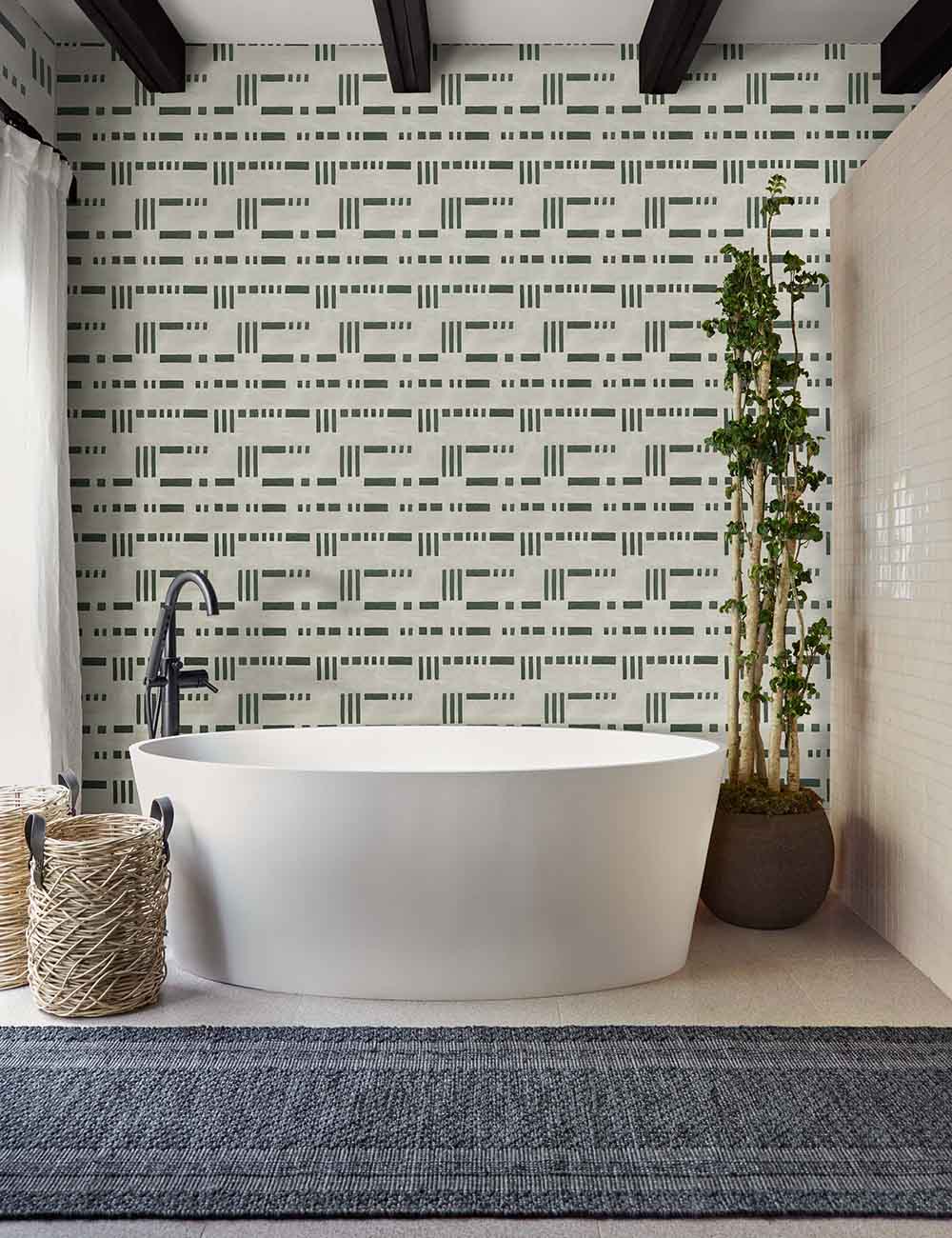 Handwoven Flatweave Wool Rug - Soft & Durable Natural Fiber Area Rug for Living Room, Bedroom, or Nursery - Eco-Friendly Home Decor