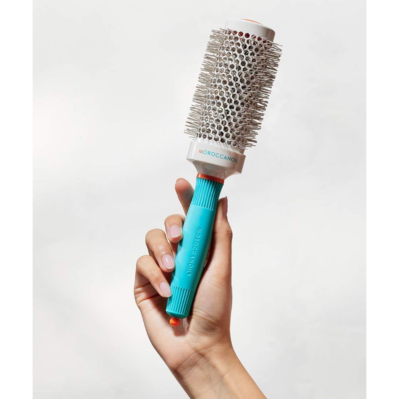 Moroccanoil Ceramic Round Hair Brush for Smoothing & Styling - Perfect for Blowouts, Salon-Quality Results at Home