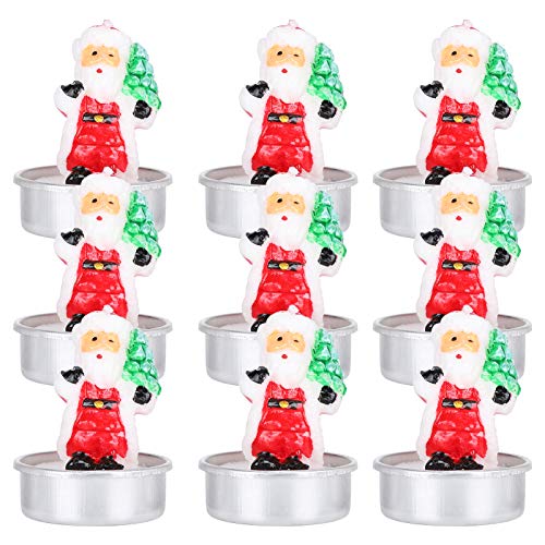 Romantic Dinner Candles & Natural Santa Candles - Long-Lasting Birthday Candles for Home Decor, Party & Christmas Decorations | Perfect for Romantic Dinners, Holiday Celebrations & Festive Home Ambiance