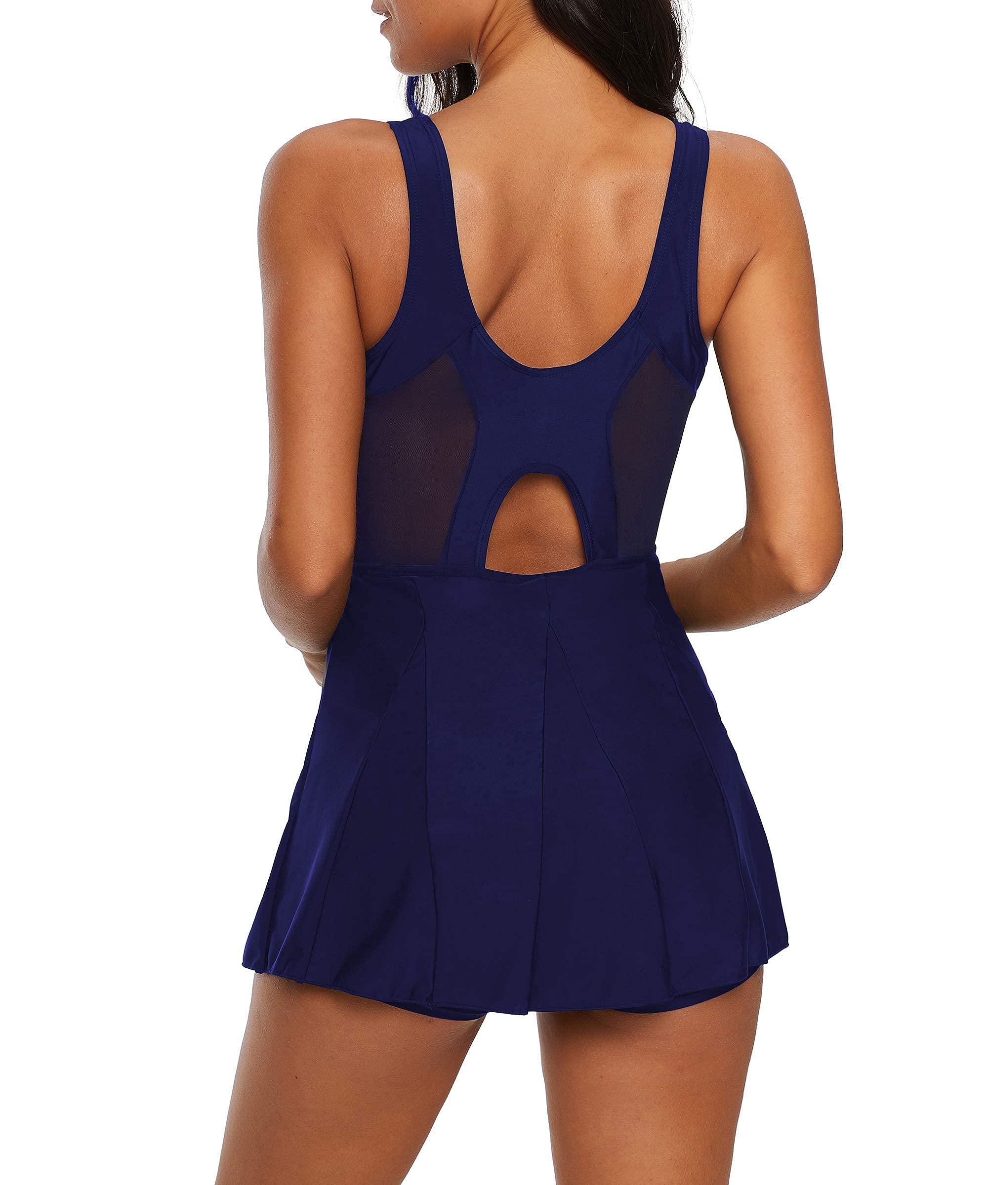 Zando Women's One Piece Swimsuit 2025 - Tummy Control Swim Dress with Skirt | Bathing Suit for Beach, Pool & Vacation | Plus Size Swimwear for Summer