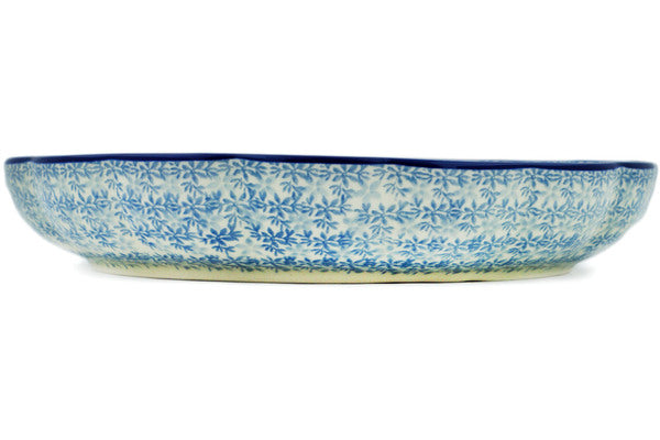 10-Piece Chip and Dip Platter Set - Elegant Blue Water Lily Design - Perfect for Parties, Entertaining & Snack Serving