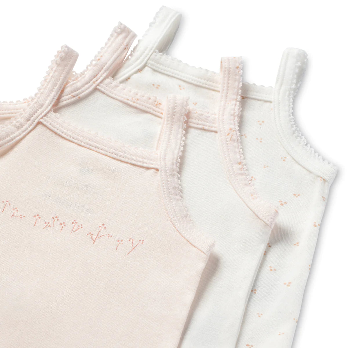 Lilette Printed Girls Undershirts - Soft Cotton Camisoles for Toddlers & Kids - Perfect for Layering, School, and Playtime