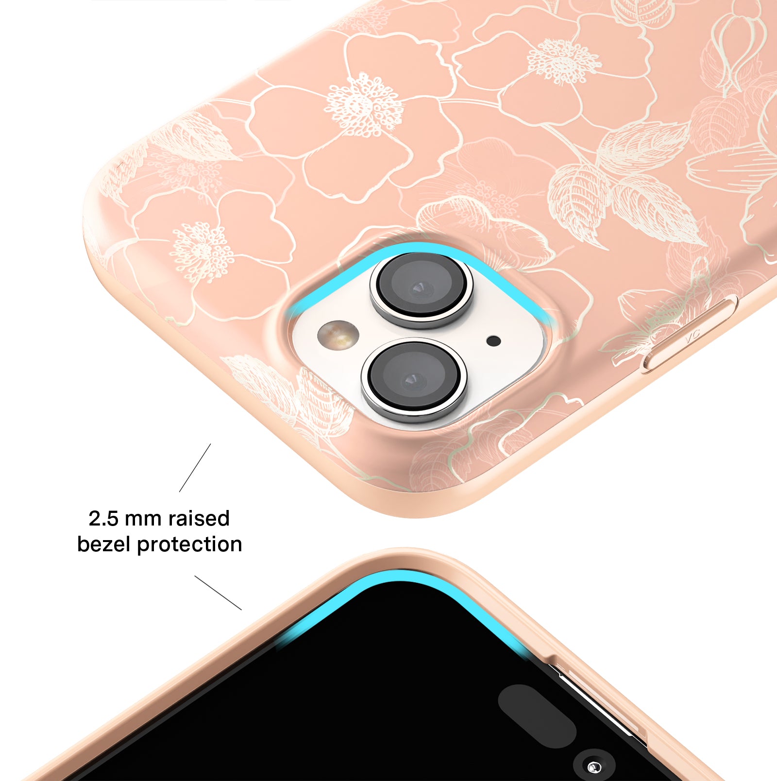 Floral Peach Blossom iPhone Case - Cute Spring Flower Design Protective Cover for iPhone 11/12/13/14/15 Pro Max XR XS - Perfect for Everyday Use, Travel & Gift Giving
