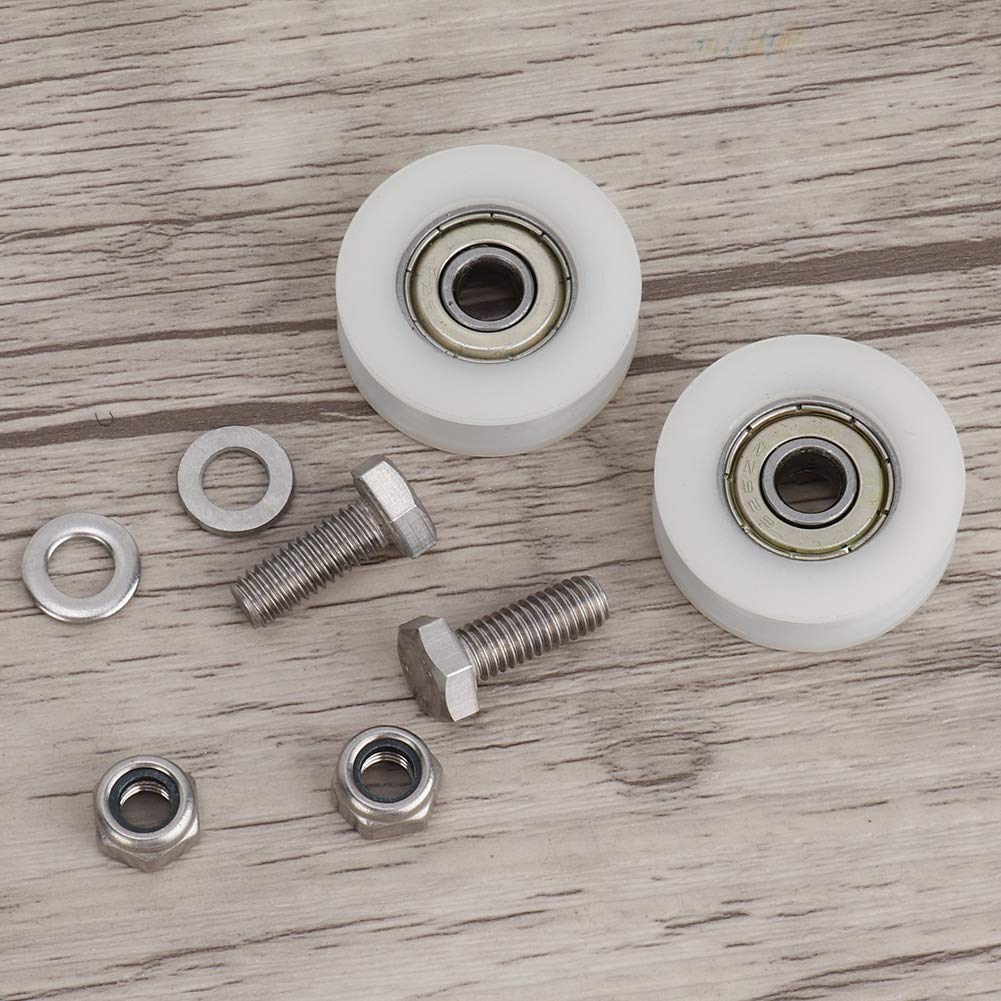 Zerone 30mm Greenhouse Door Wheels Replacement Kit - Heavy Duty Rollers for Greenhouse, Warehouse & Farm Storage Room Doors - Durable Sliding Door Hardware for Smooth Operation