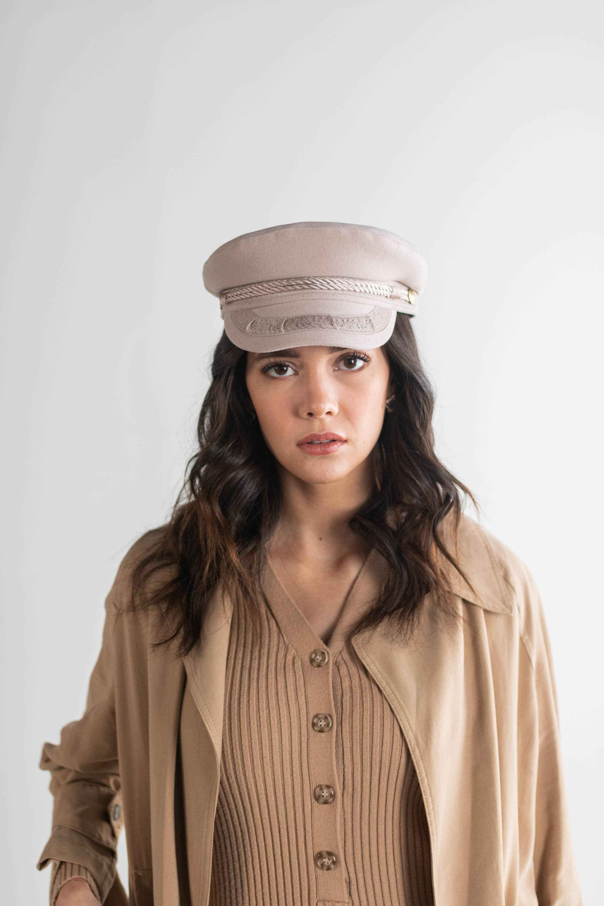 Lieutenant Cap - Military Style Officer Hat for Men & Women - Perfect for Cosplay, Halloween, and Costume Parties