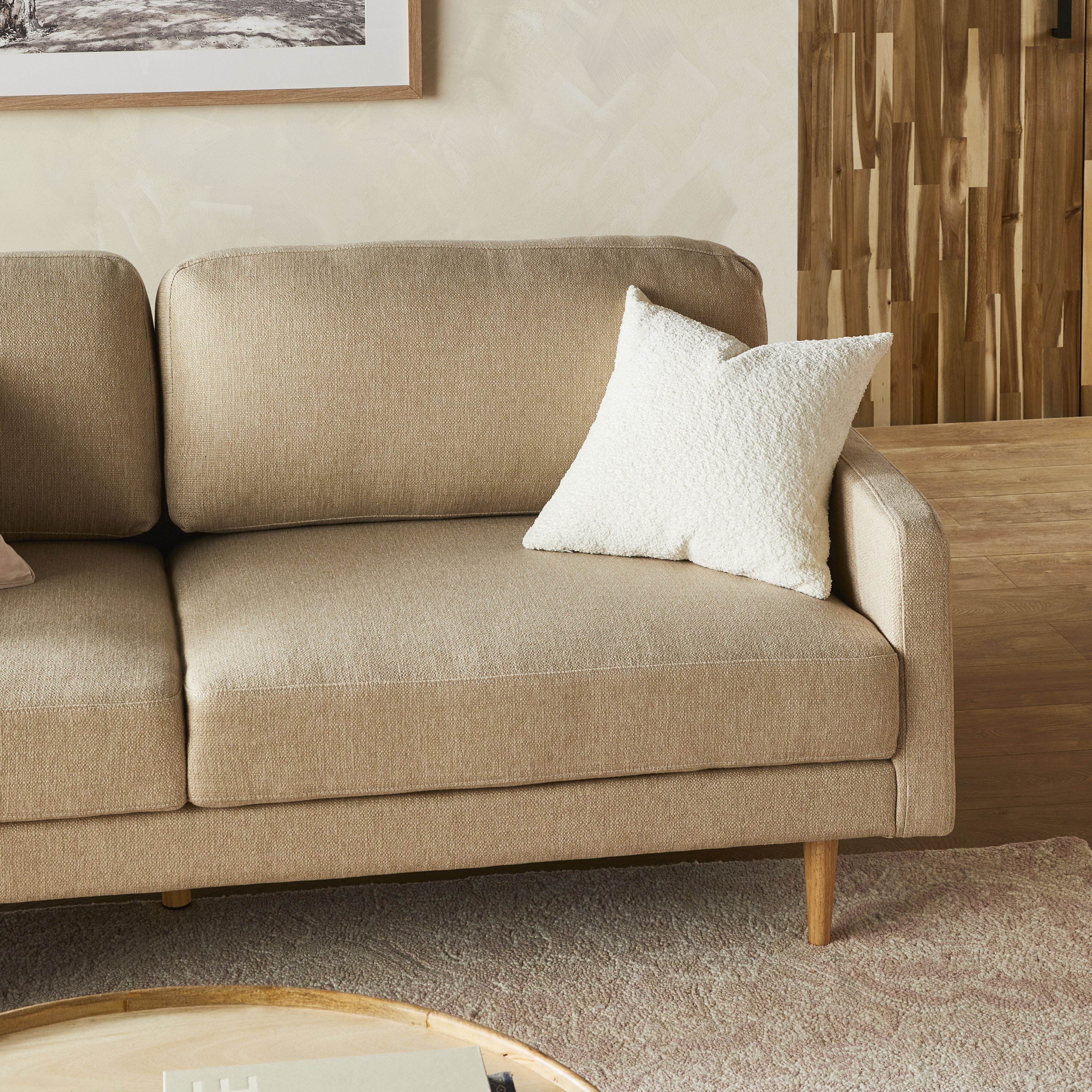 Boden 3-Seater Sofa in Amalfi Parchment - Modern Living Room Furniture for Small Spaces & Apartments