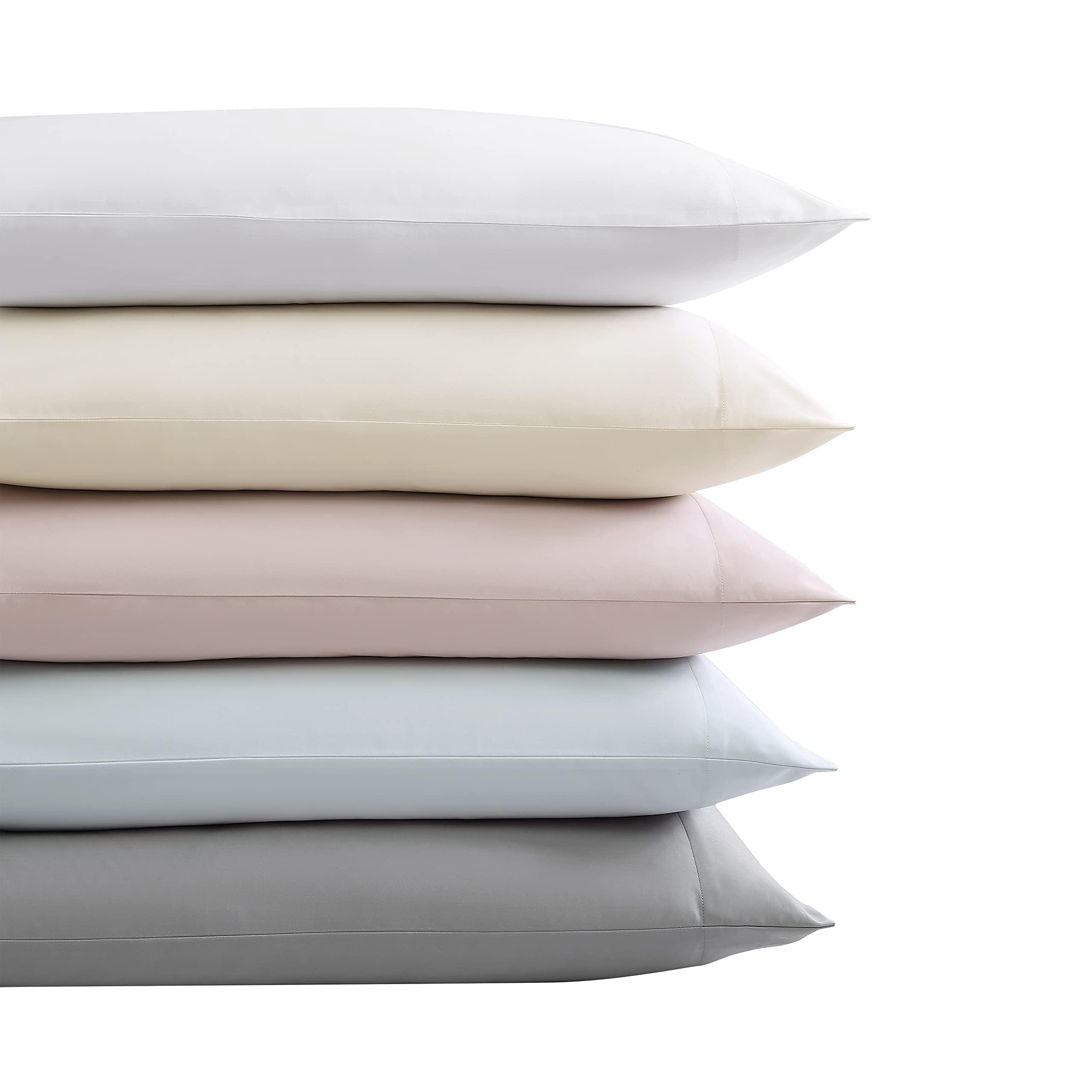 Vera Wang Luxury Sateen Cotton 800 Thread Count King Sheet Set - Ultra Soft & Smooth Bedding Collection in Rose Quartz Pink for Master Bedroom & Guest Room Comfort