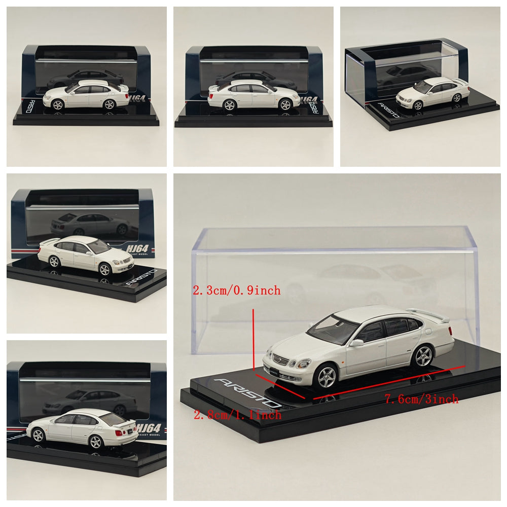 1/64 Scale Toyota Aristo V300 Vertex Edition Early Version Diecast Model Car - Collectible Hobby Japan Miniature for Display & Racing Scenes