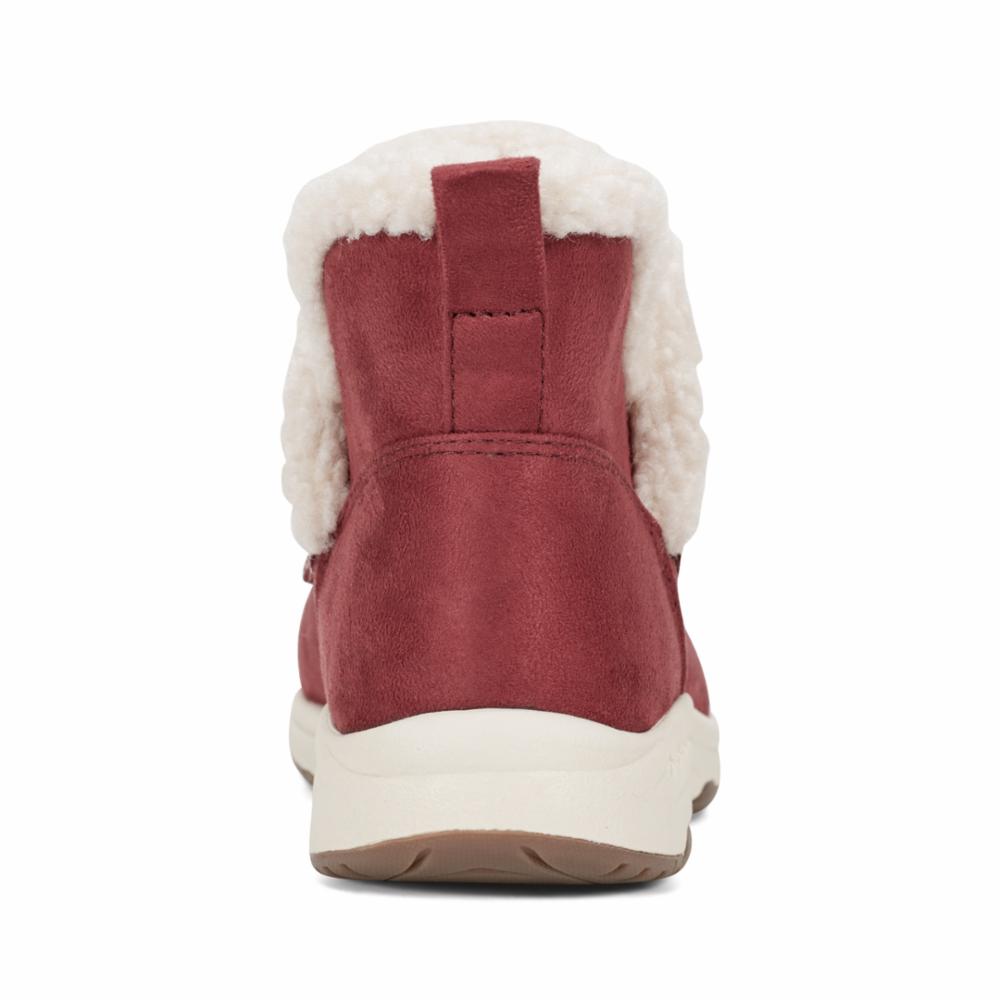 Easy Spirit Women's Tuva2 Red Walking Shoes - Comfortable Slip-On Sneakers for Women | Perfect for Walking, Travel & Casual Wear