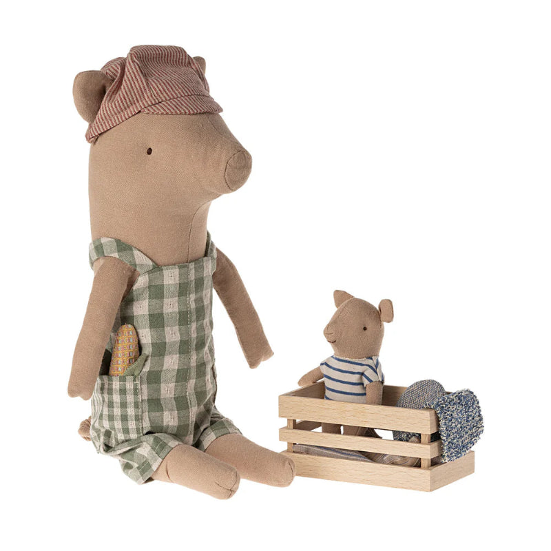 Maileg Pig Boy - Adorable Collectible Pig Doll for Kids | Perfect for Playtime, Nursery Decor & Gift Giving