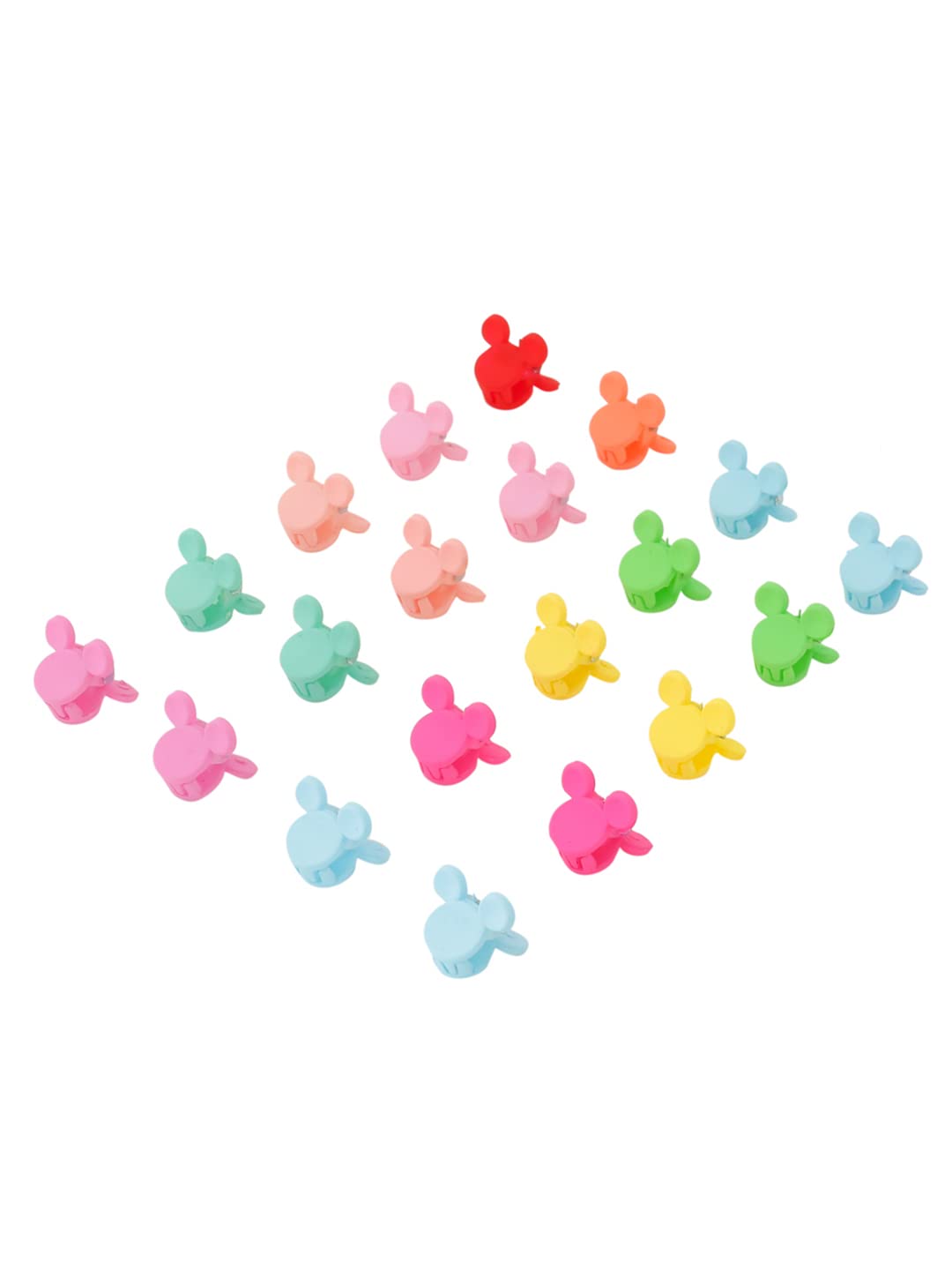 Melbees by Yellow Chimes 50-Piece Mini Hair Claw Clips Set for Girls & Kids - Colorful Small Hair Clips for Baby & Toddler - Perfect for School, Parties & Daily Hair Styling
