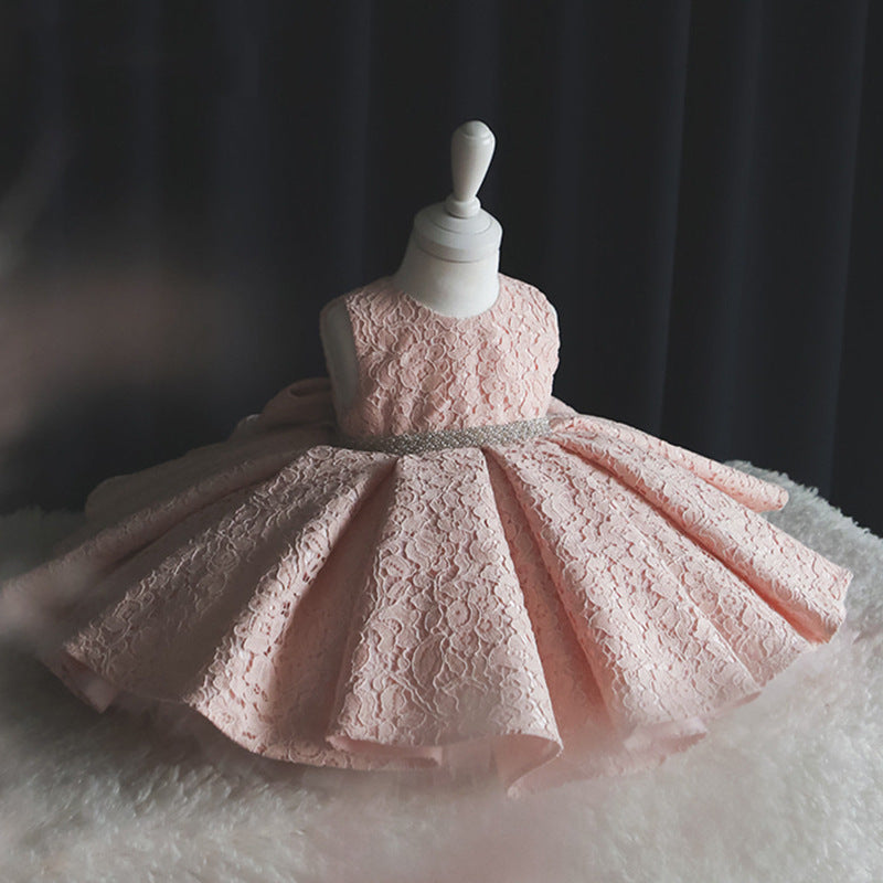 Elegant Baby Girl Princess Dress - Summer Puffy Embroidered Party Gown for Birthday & Special Occasions | Perfect for Weddings, Pageants & Photo Shoots