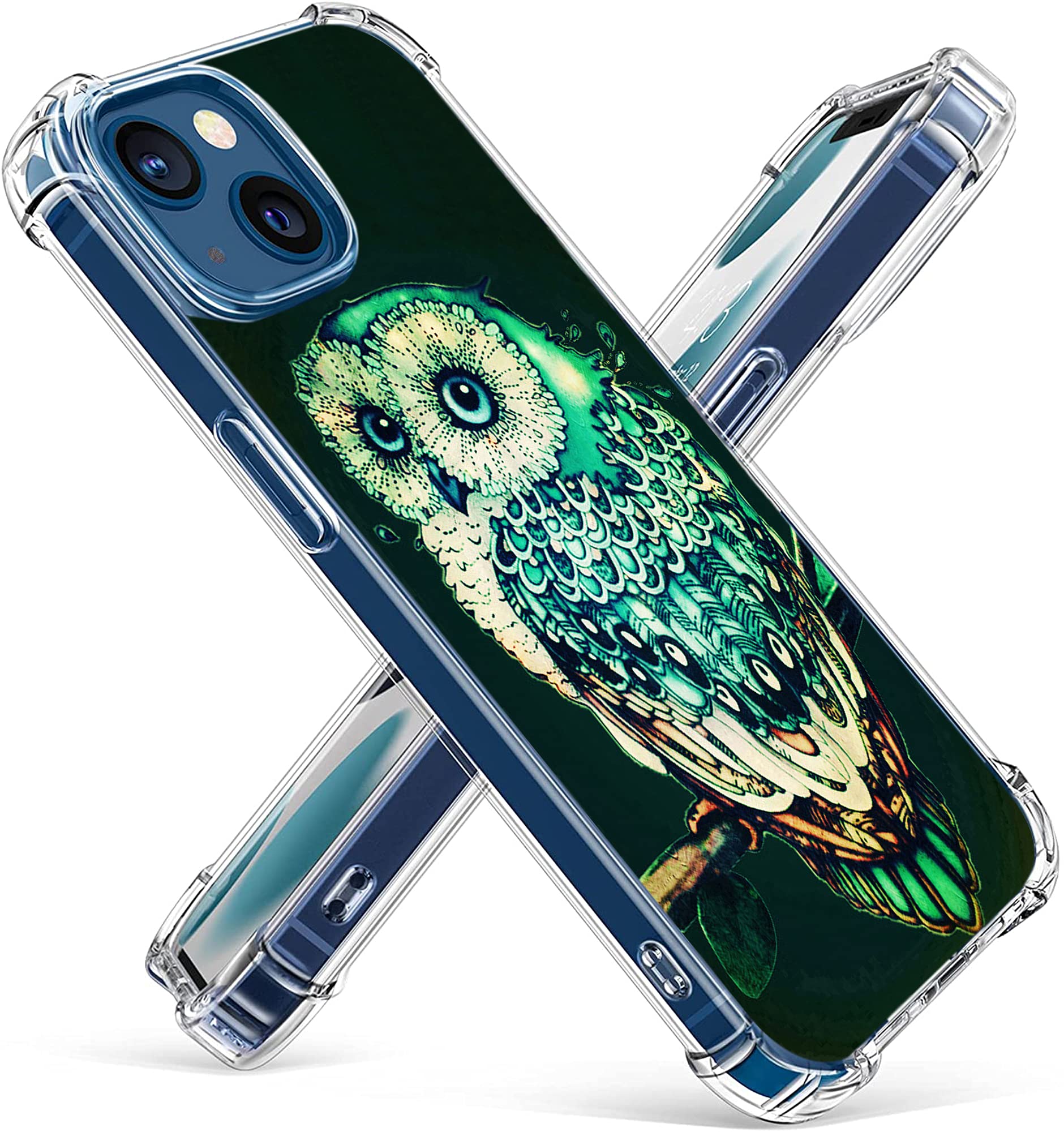 Gifun Hard PC+TPU Bumper Clear Protective Case for iPhone 13 Mini 5.4