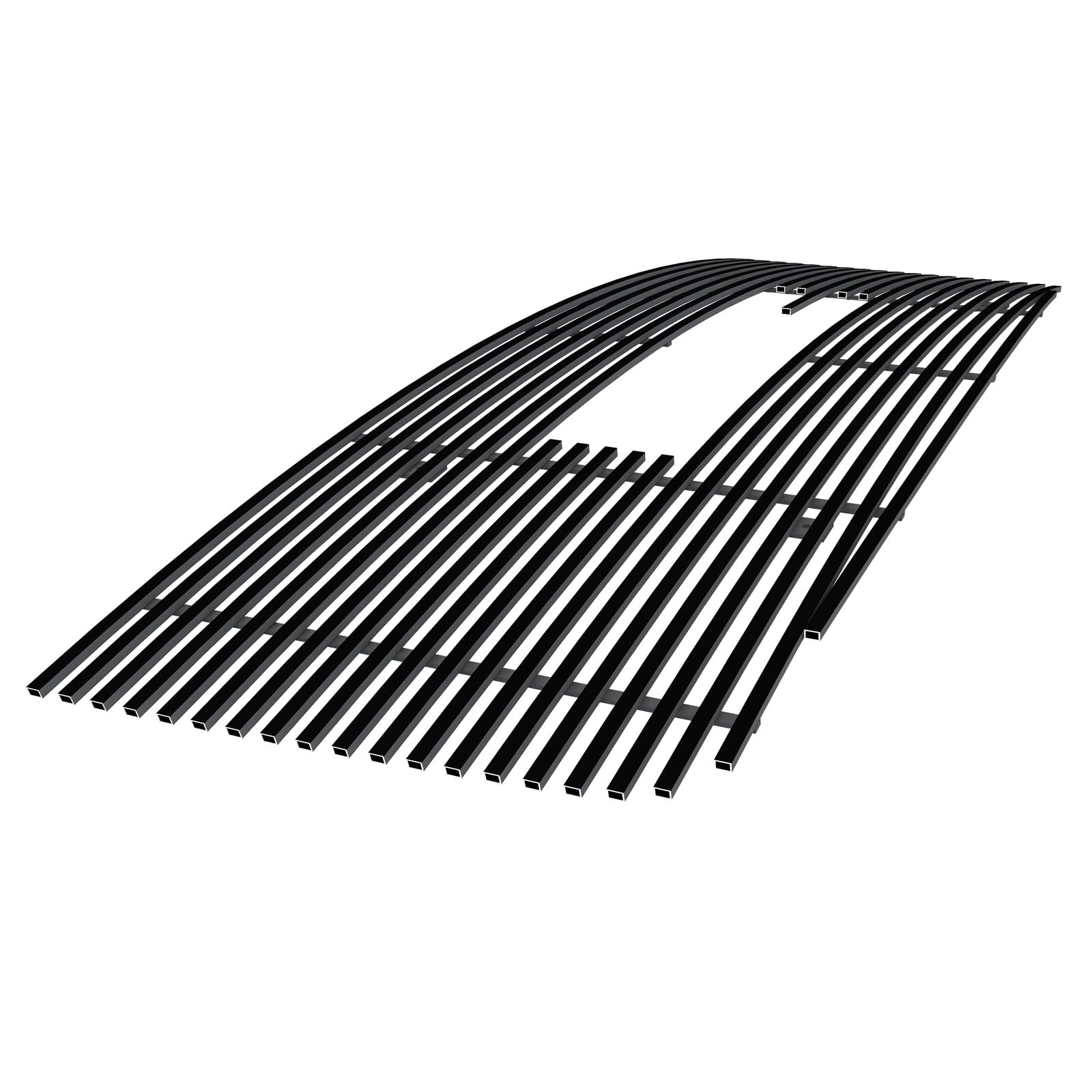 APS Black Billet Front Grill Grille Insert for GMC Sierra 2500HD/3500HD (2007-2010) - Logo Show Main Upper - G66516H | Off-Road & Truck Customization Upgrade