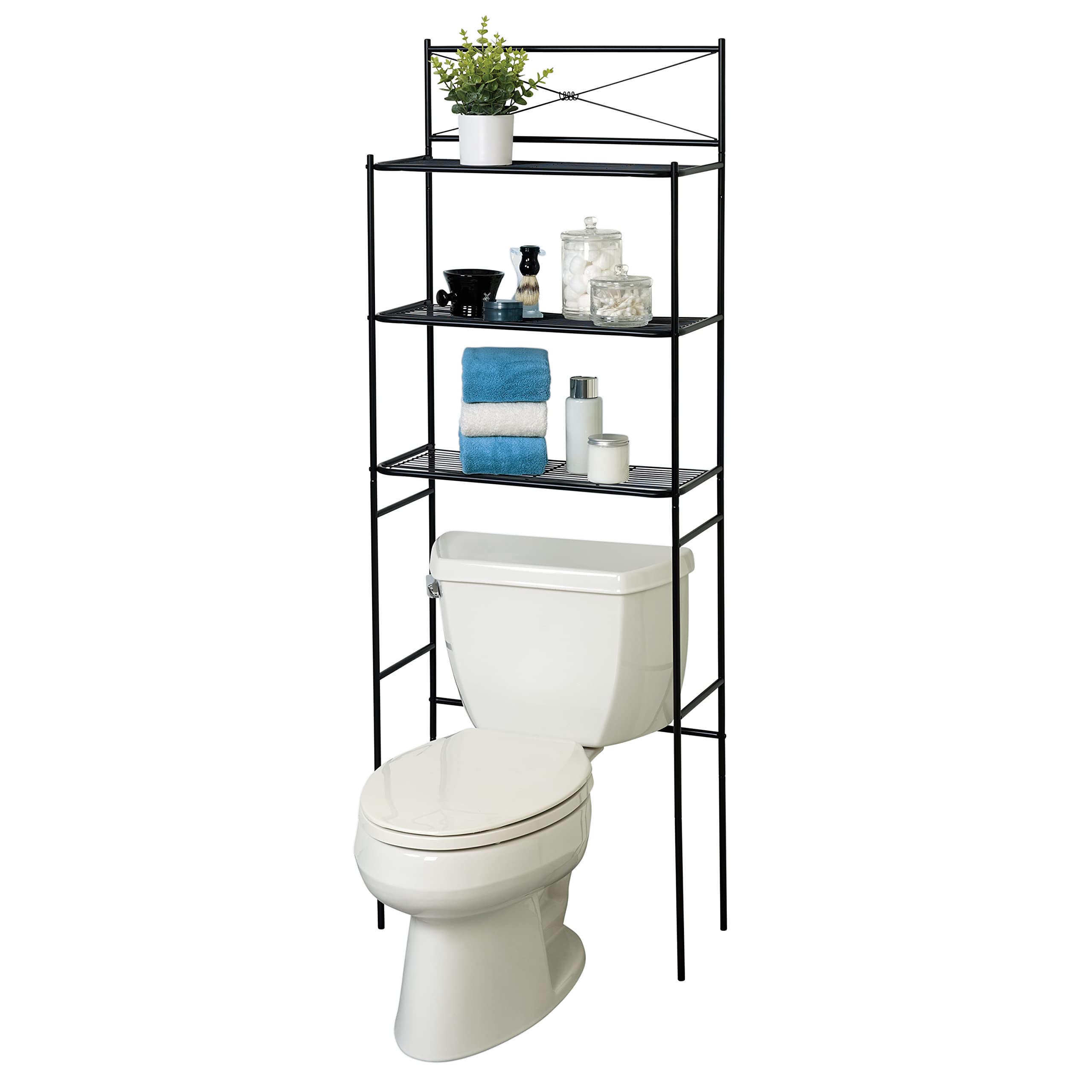 Transform Your Bathroom with Zenna Home's Over-The-Toilet Storage Organizer