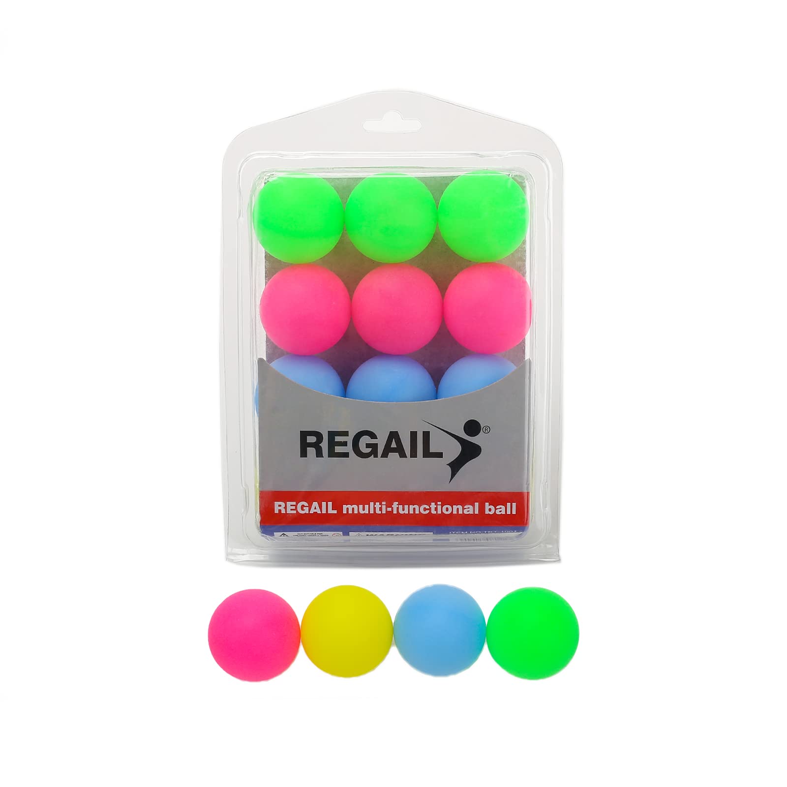 12PCS Colorful Ping Pong Balls for Table Tennis & Party Games