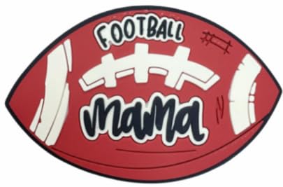 Football Themed Decoration Charms for Bogg Bags, Rubber Beach Tote Accessories, Perfect for Beach Outings and Sports Events