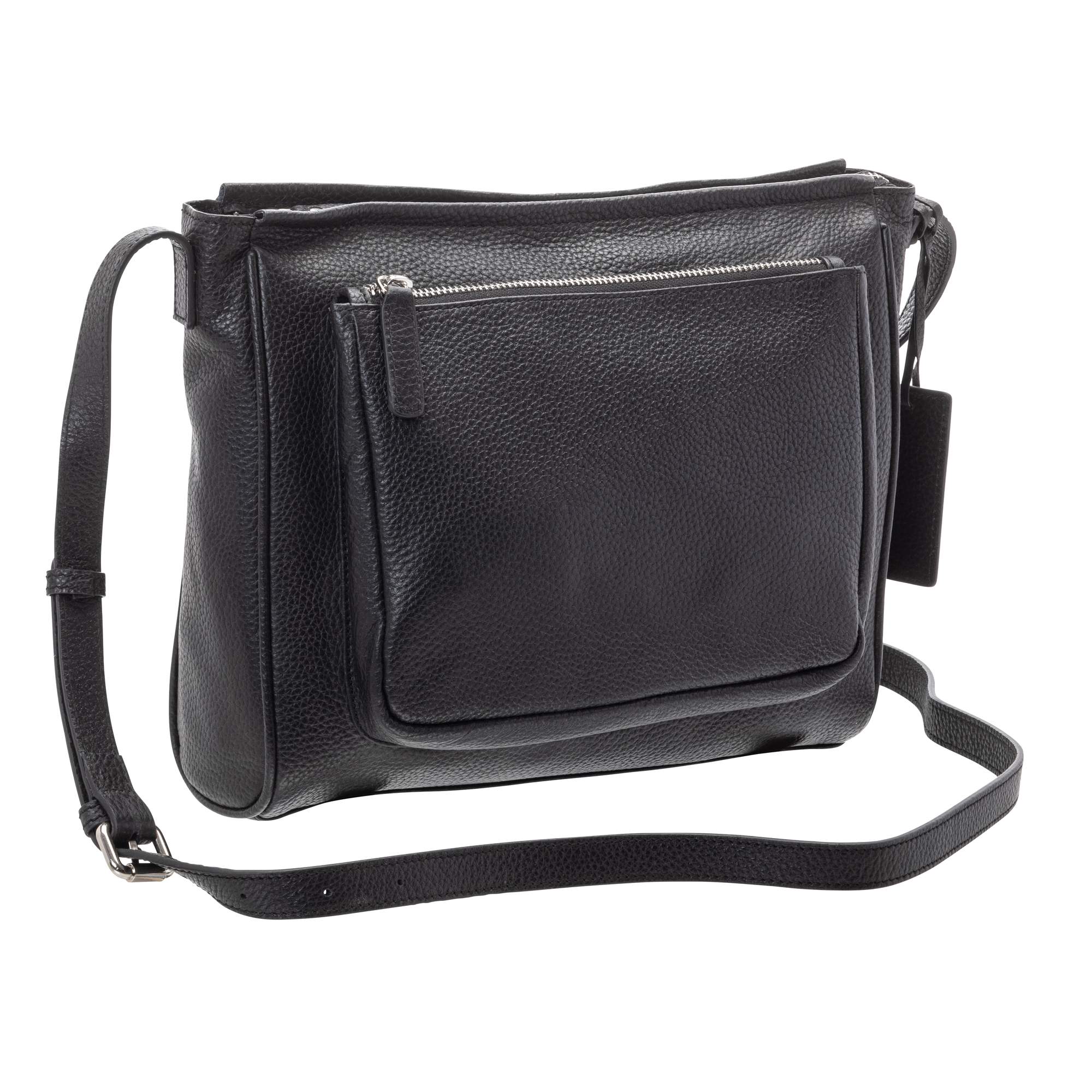 Mancini Pebbled Michelle Leather Crossbody Bag for Women - Stylish Shoulder Purse with Adjustable Strap, Perfect for Work, Travel & Everyday Use