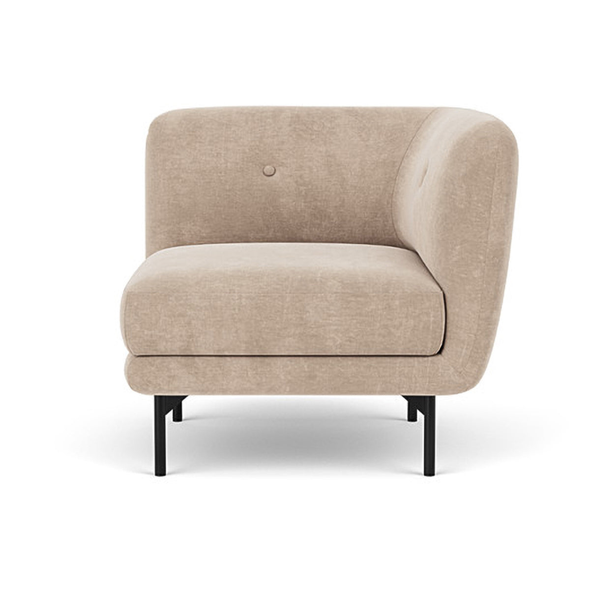 Alfred Fabric Right 1 Seater Modular Sofa - Modern Comfortable Single Chair for Living Room, Bedroom & Small Spaces