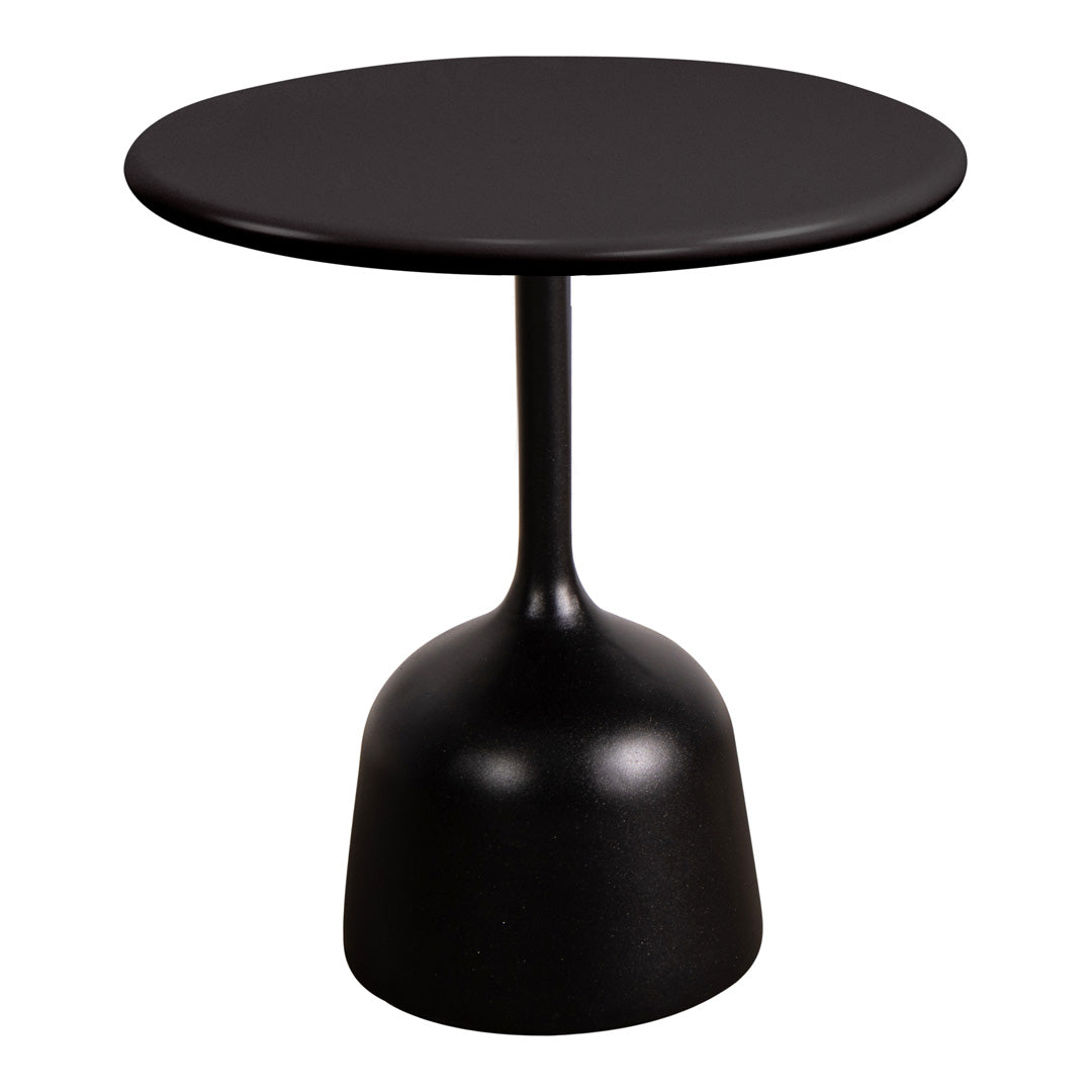Round Coffee Table with Glaze Finish - Small Modern Side Table for Living Room, Bedroom, or Office - Perfect for Coffee, Books, and Decor