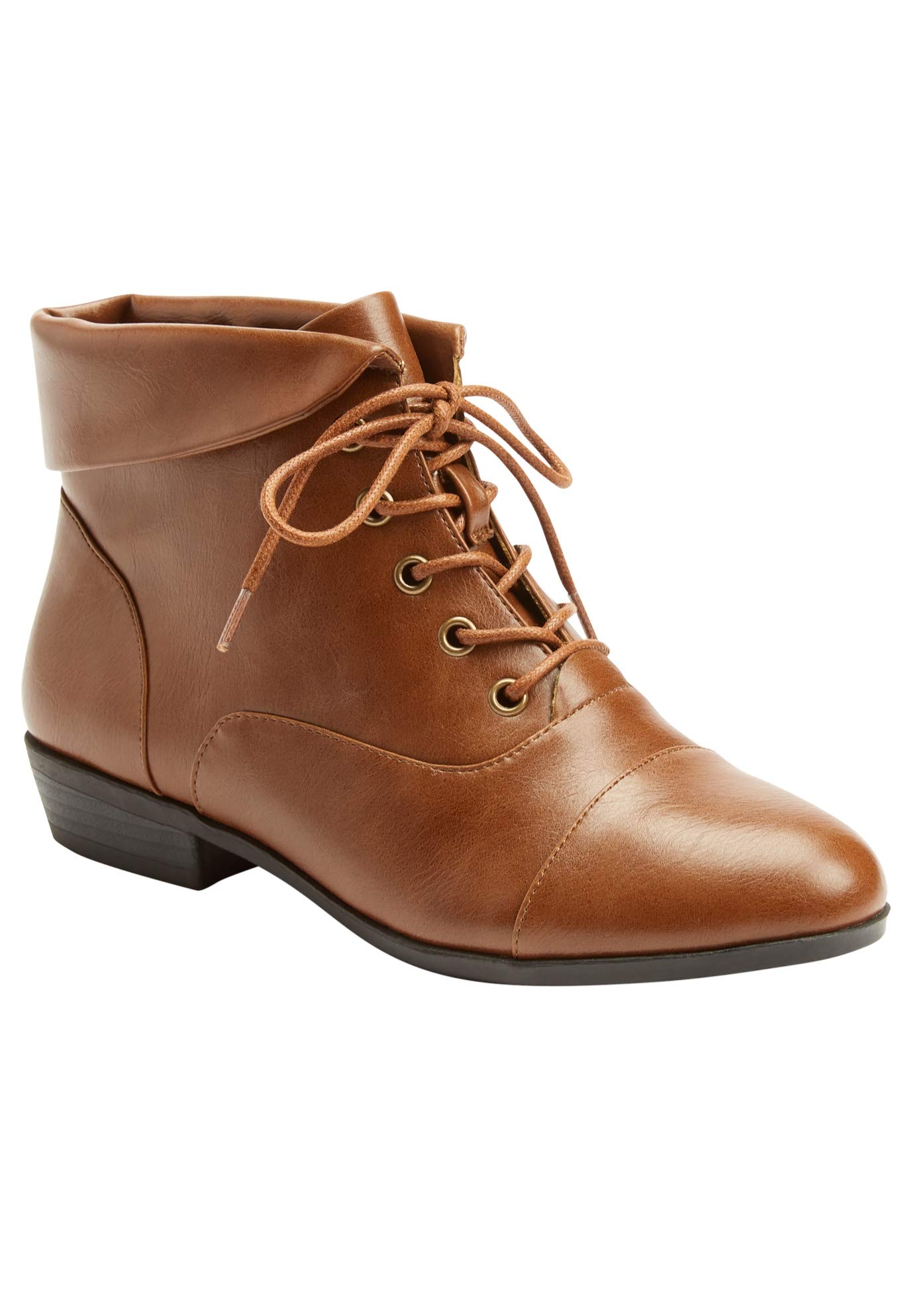 Comfortview Women's Wide Width The Darcy Bootie - Comfortable Ankle Boots for Wide Feet | Perfect for Work, Casual & Winter Wear